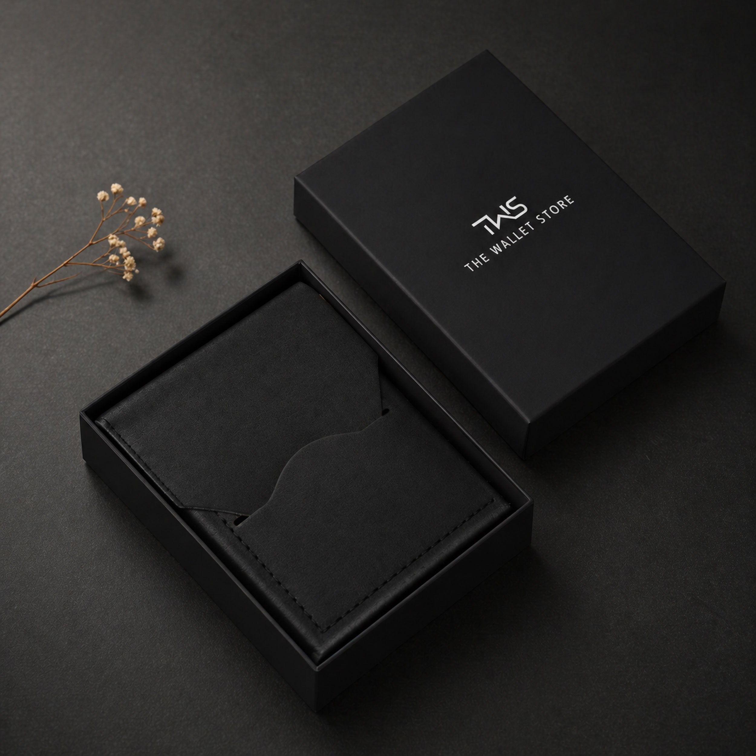 Urban Flip Genuine Leather Wallet - Black