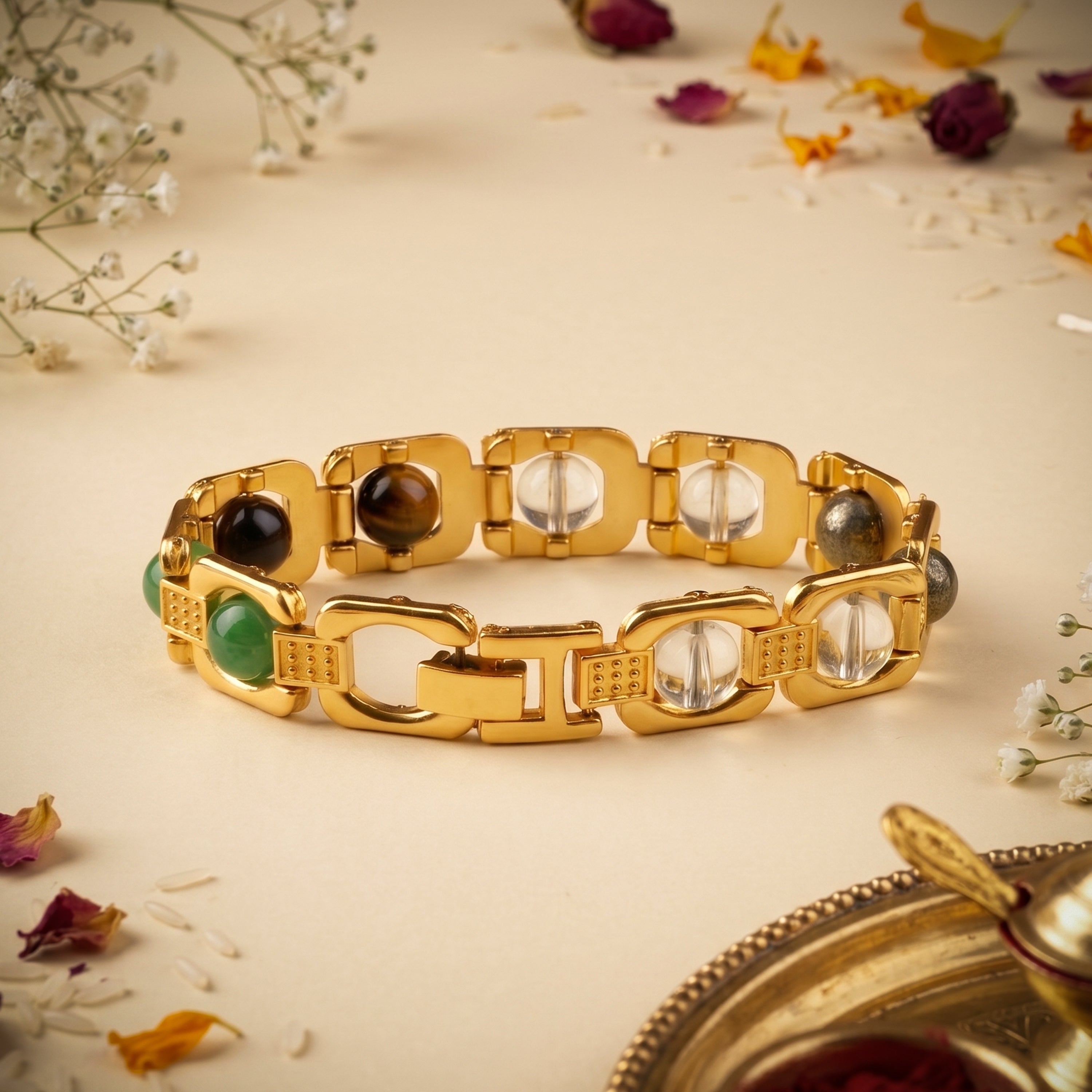 Dhan Yog Golden Bracelet Rakhi