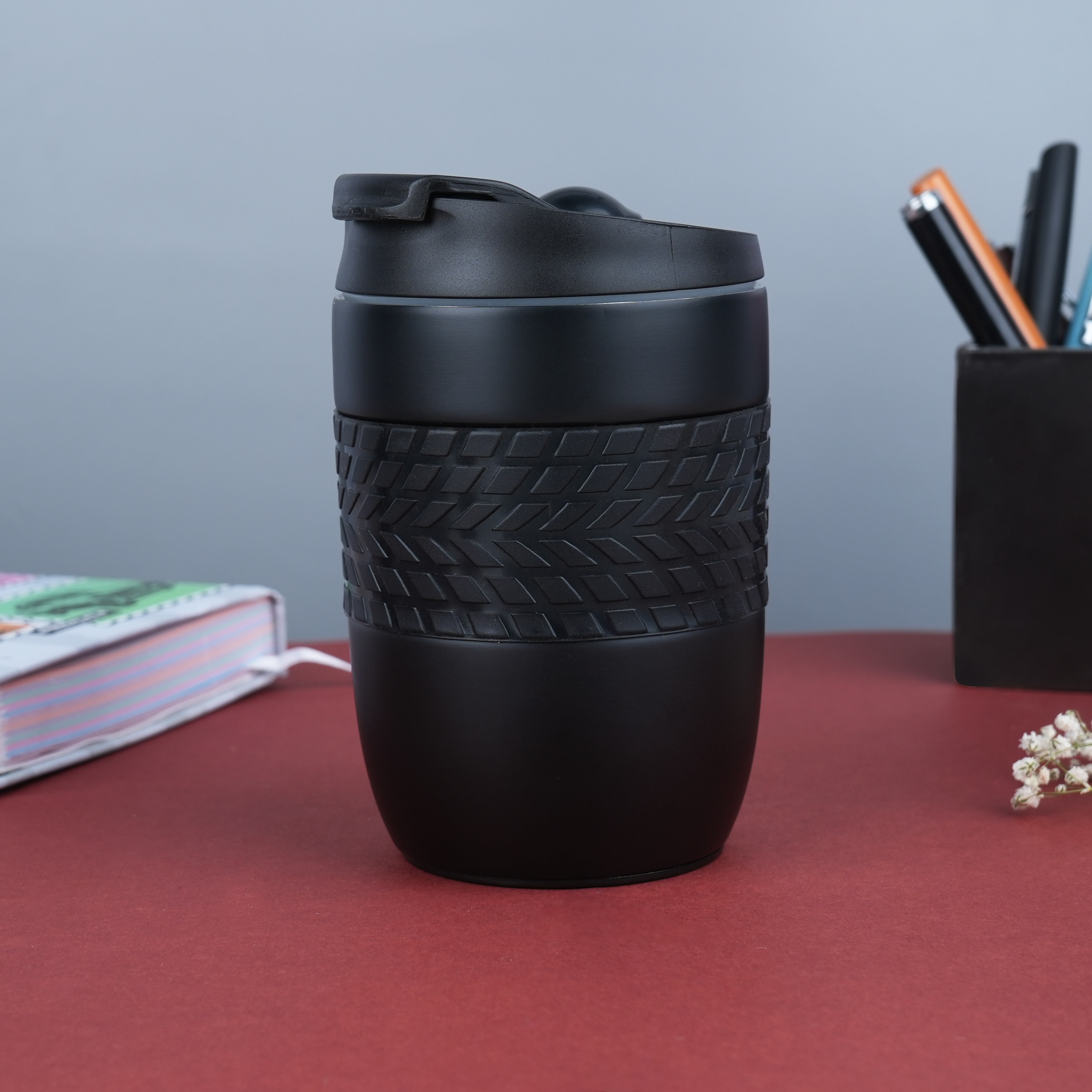Stainless Steel Magic Rubber Grip Coffee Mug