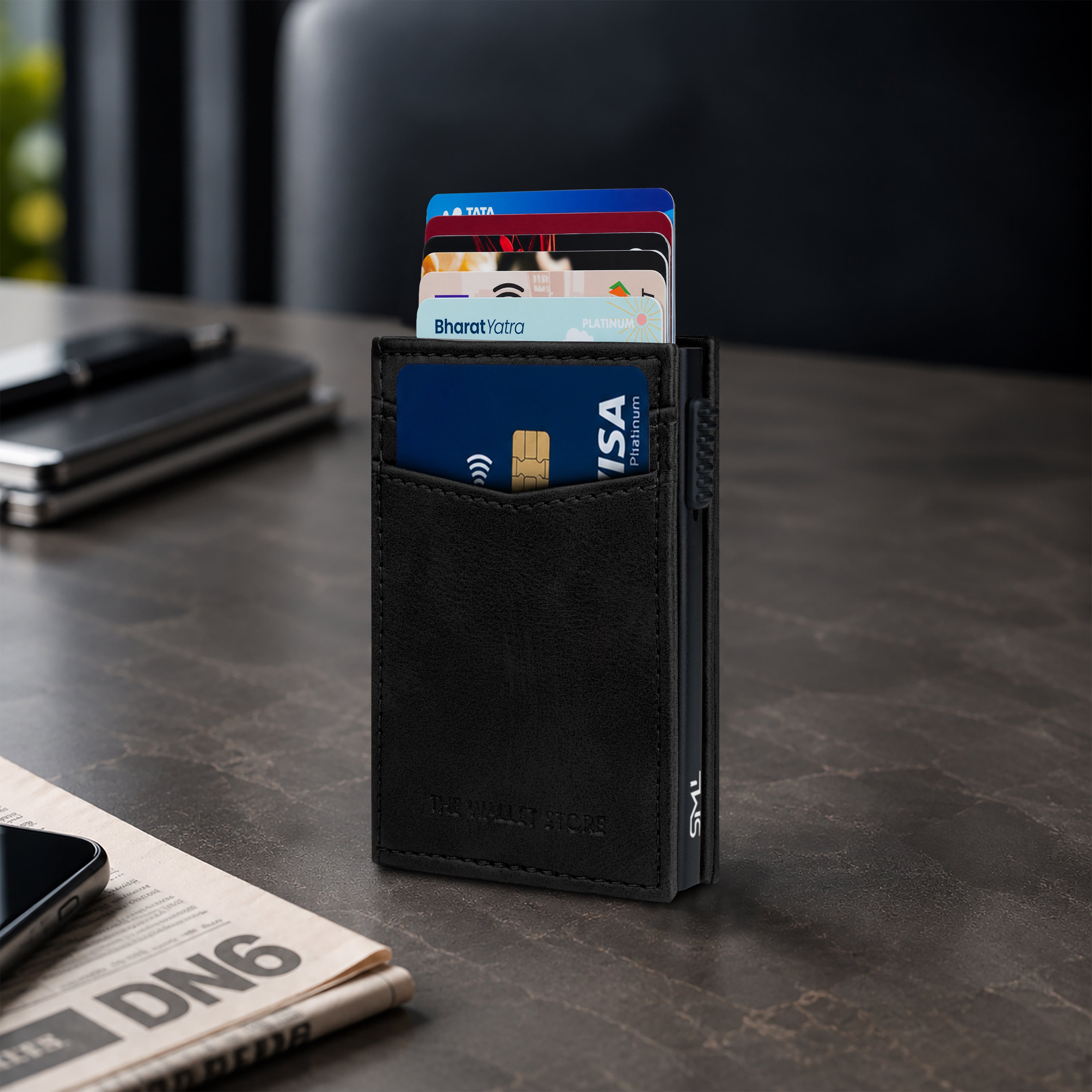 Aero Vault 2.0 RFID Protected Pop-Up Cardholder - Black