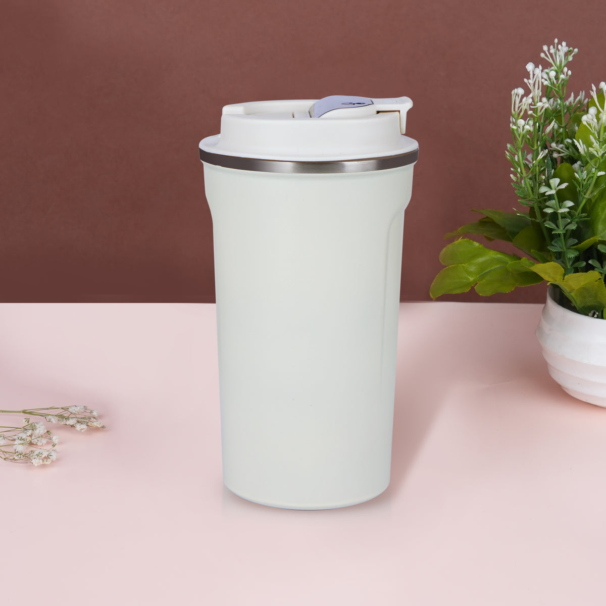 Stainless Steel Vacuum Insulated Coffee Mug With Smart LED Temperature