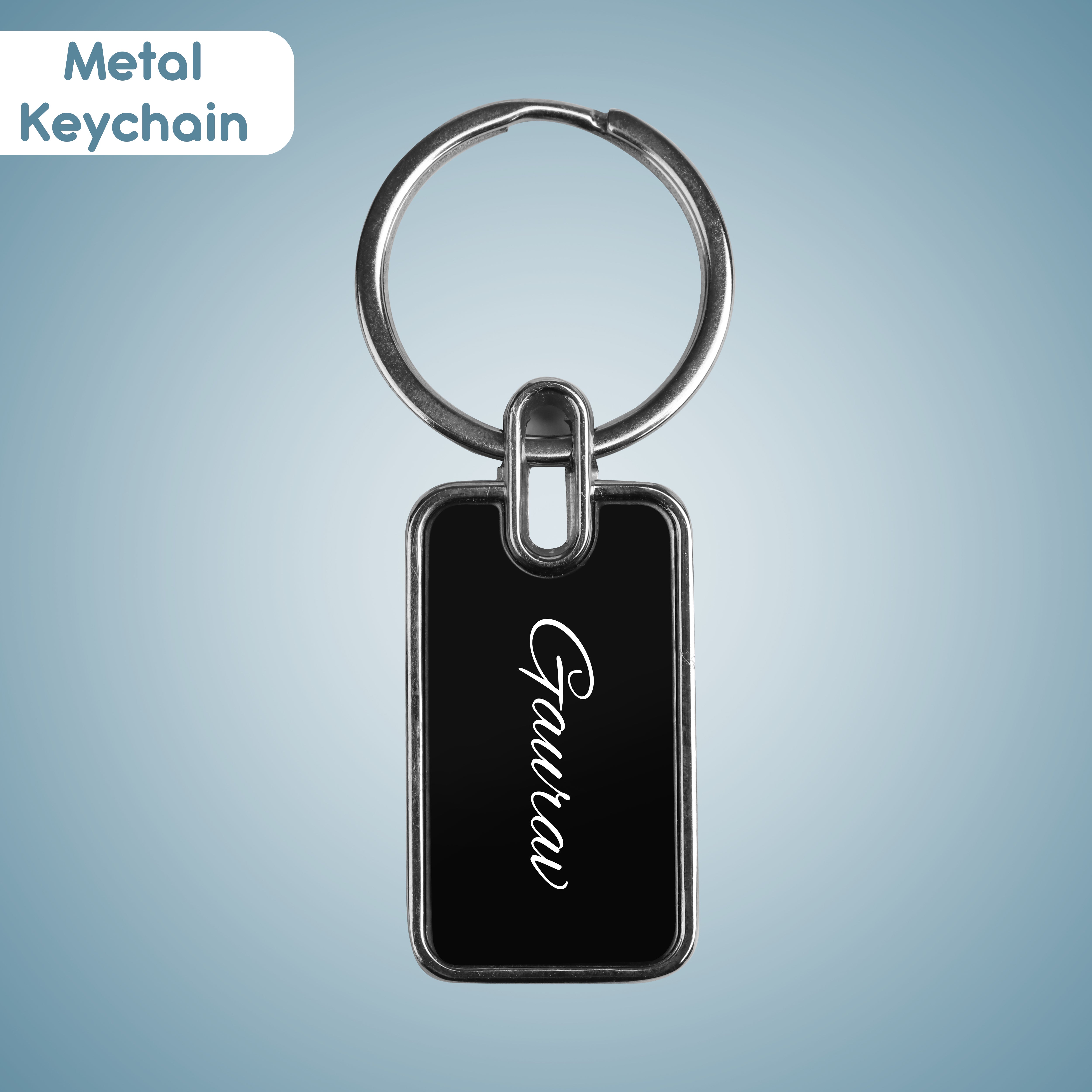 Personalized Metal Keychain With Name