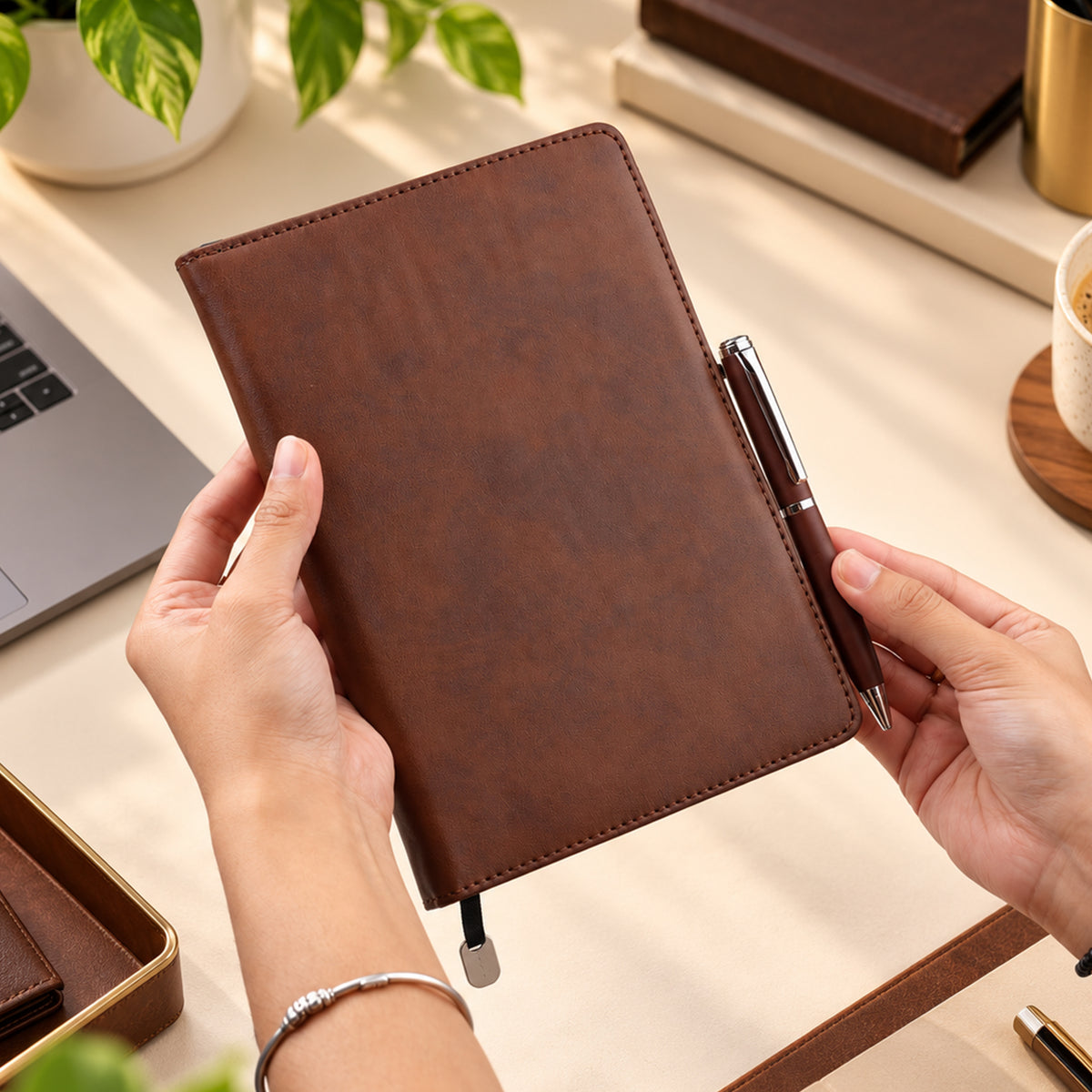 Maverick Signature Executive Gift Set - Brown