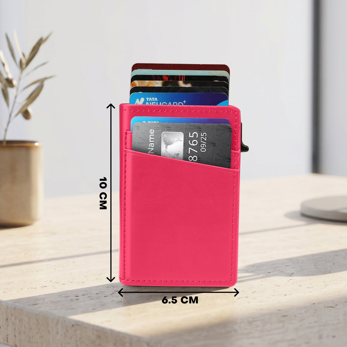 Aero Vault RFID Protected Pop-Up Cardholder - Red