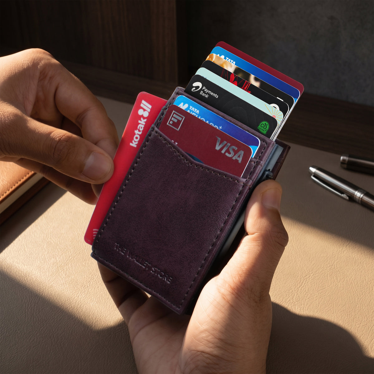 Aero Vault 2.0 RFID Protected Pop-Up Cardholder - Wine