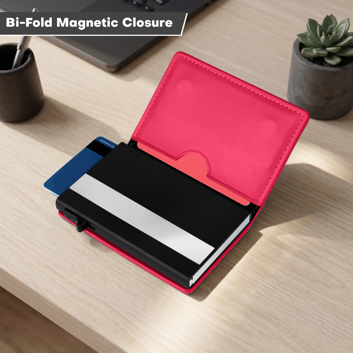 Aero Vault RFID Protected Pop-Up Cardholder - Red