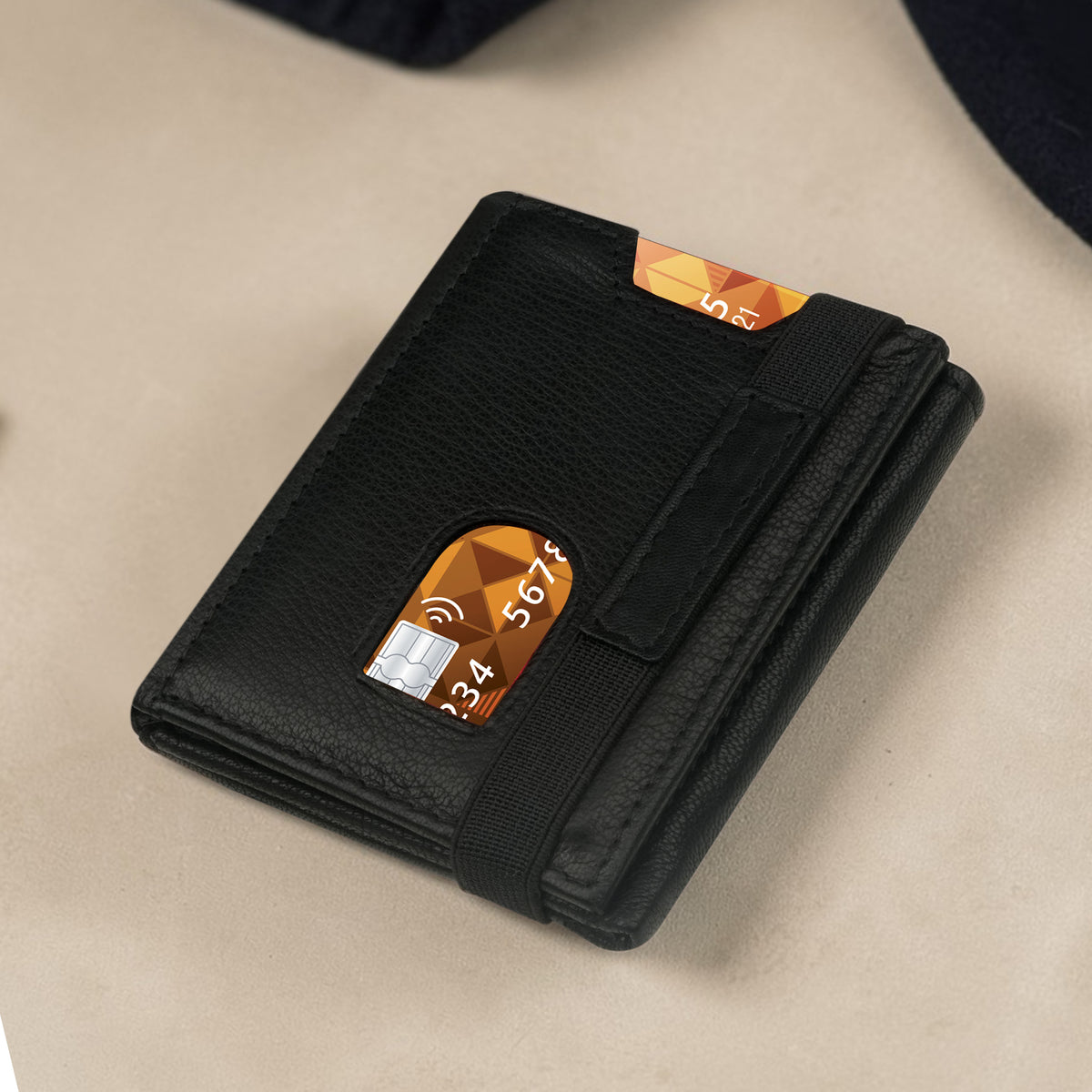 Secure Fold Genuine Leather Wallet Cardholder