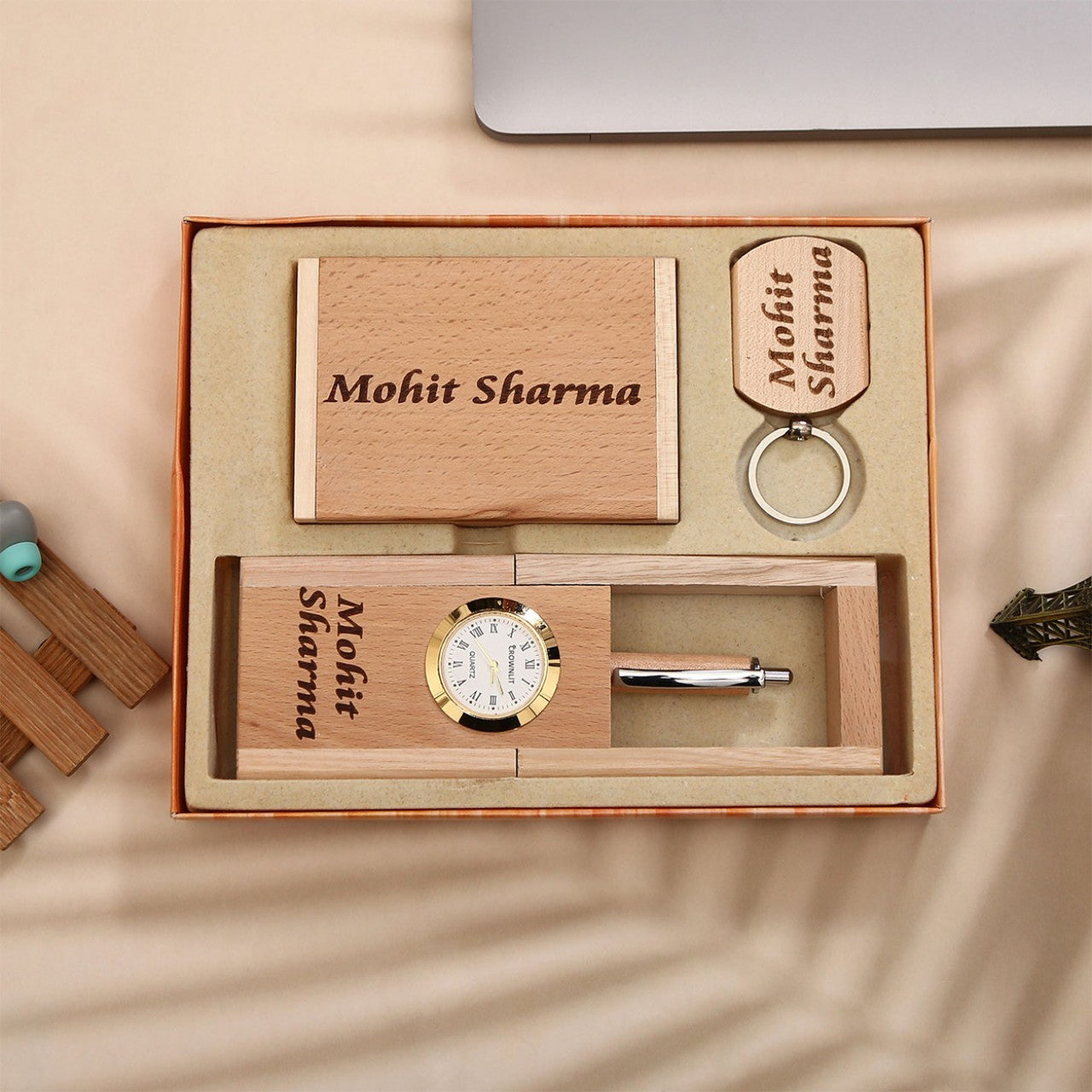 Personalized Multi-Purpose Wooden Gift Set