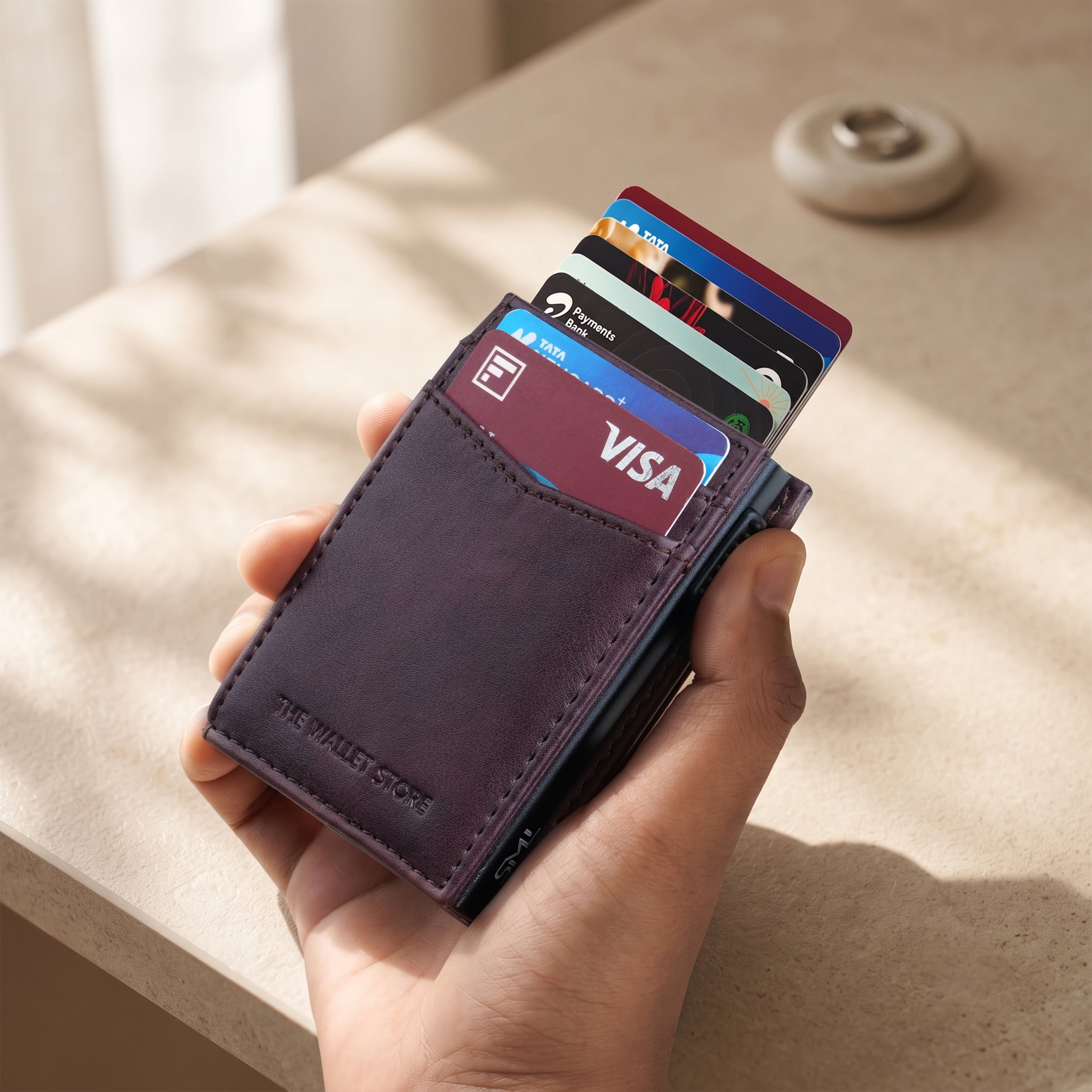 Aero Vault 2.0 RFID Protected Pop-Up Cardholder - Wine