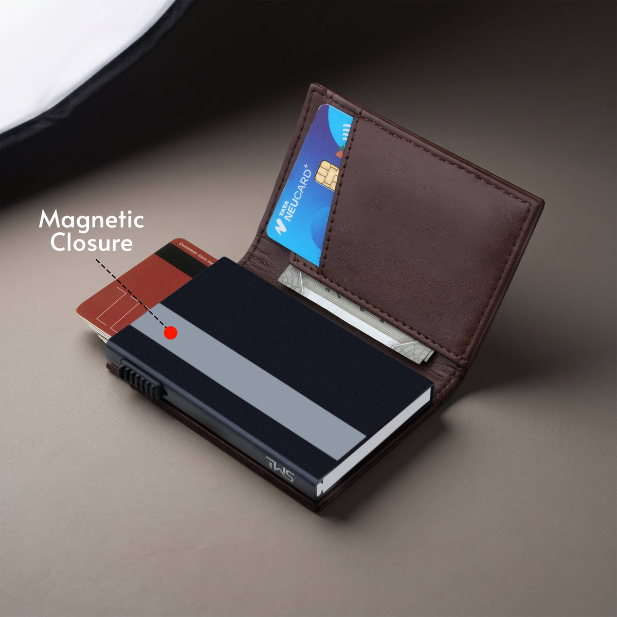 Aero Vault 2.0 RFID Protected Pop-Up Cardholder - Brown