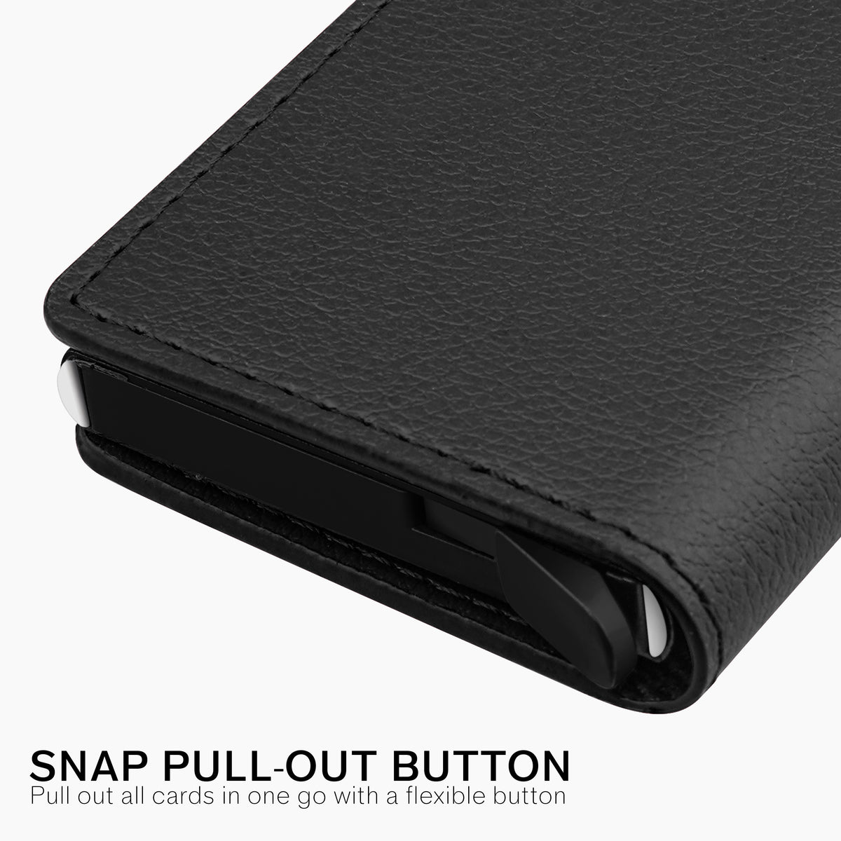 Vivid Vault RFID Protected Metal Cardholder - Black