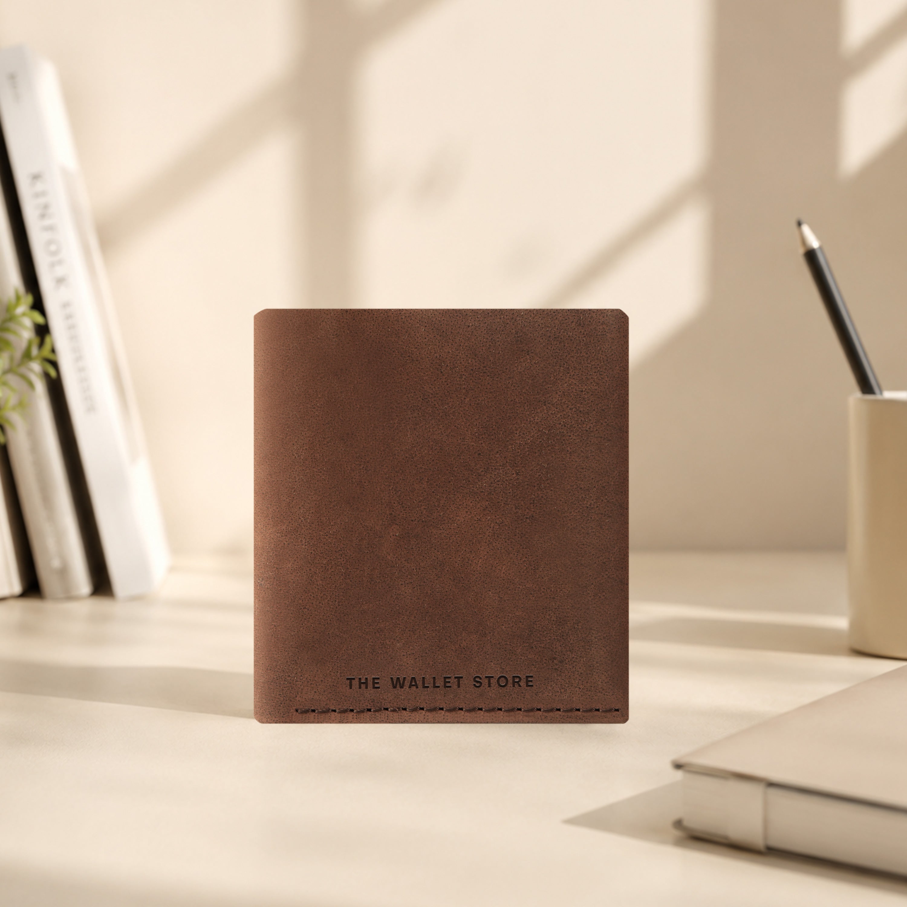 Snapper Minimalist Genuine Leather Wallet - Brown