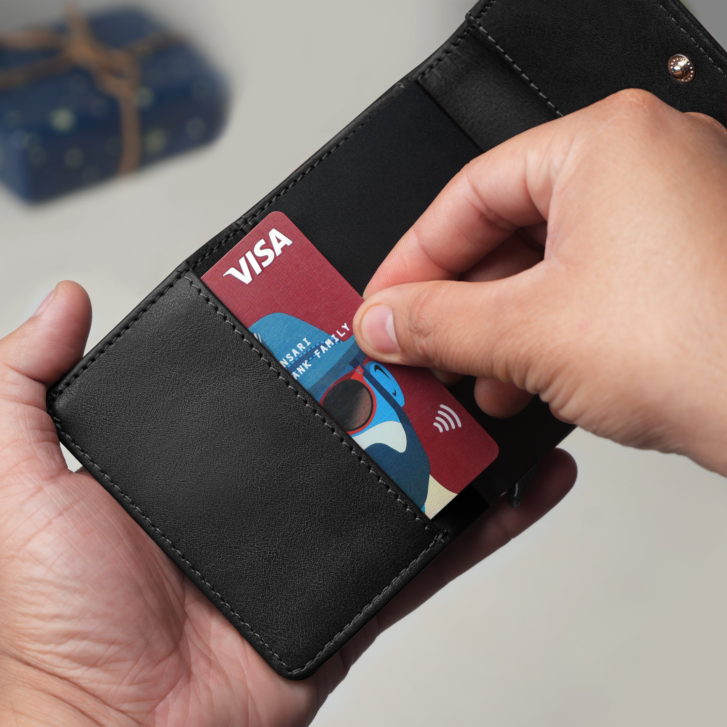 Maverick RFID-Protected Wallet Cardholder Gift For Men - Black