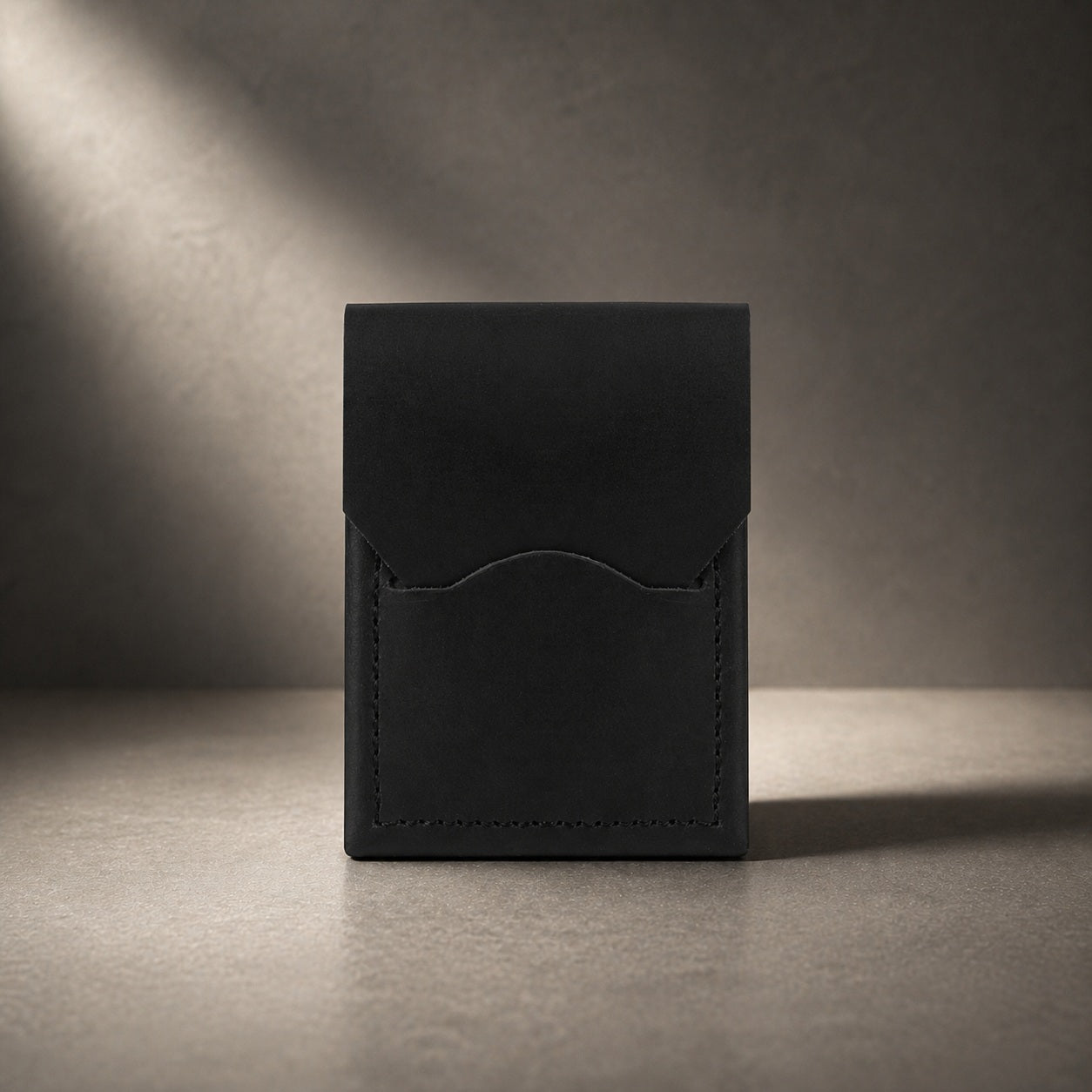 Urban Flip Genuine Leather Wallet - Black