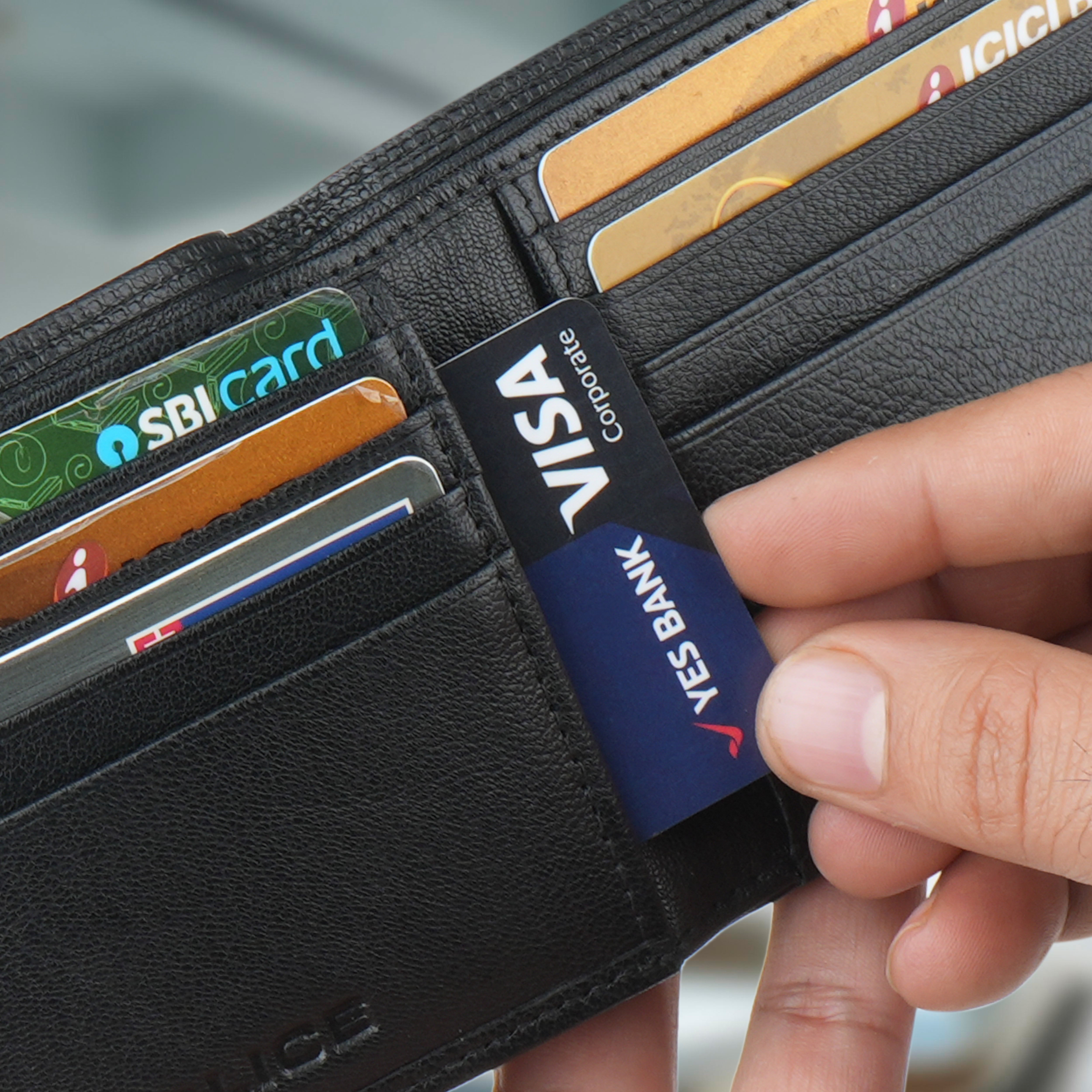 Police Drick Slim Bi-Fold Leather Wallet