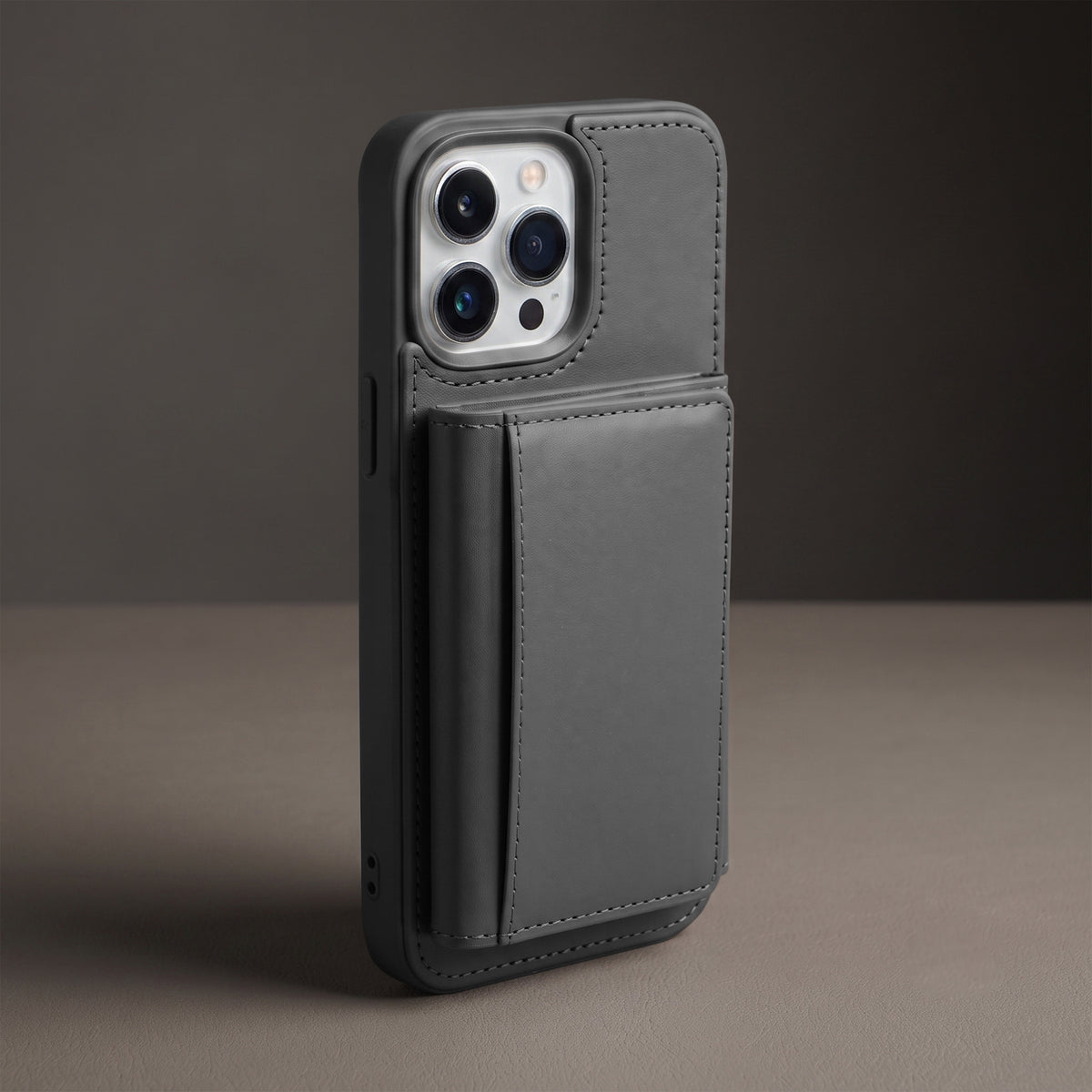iPhone 16 Pro Magnetic Case with Detachable Cardholder - Grey