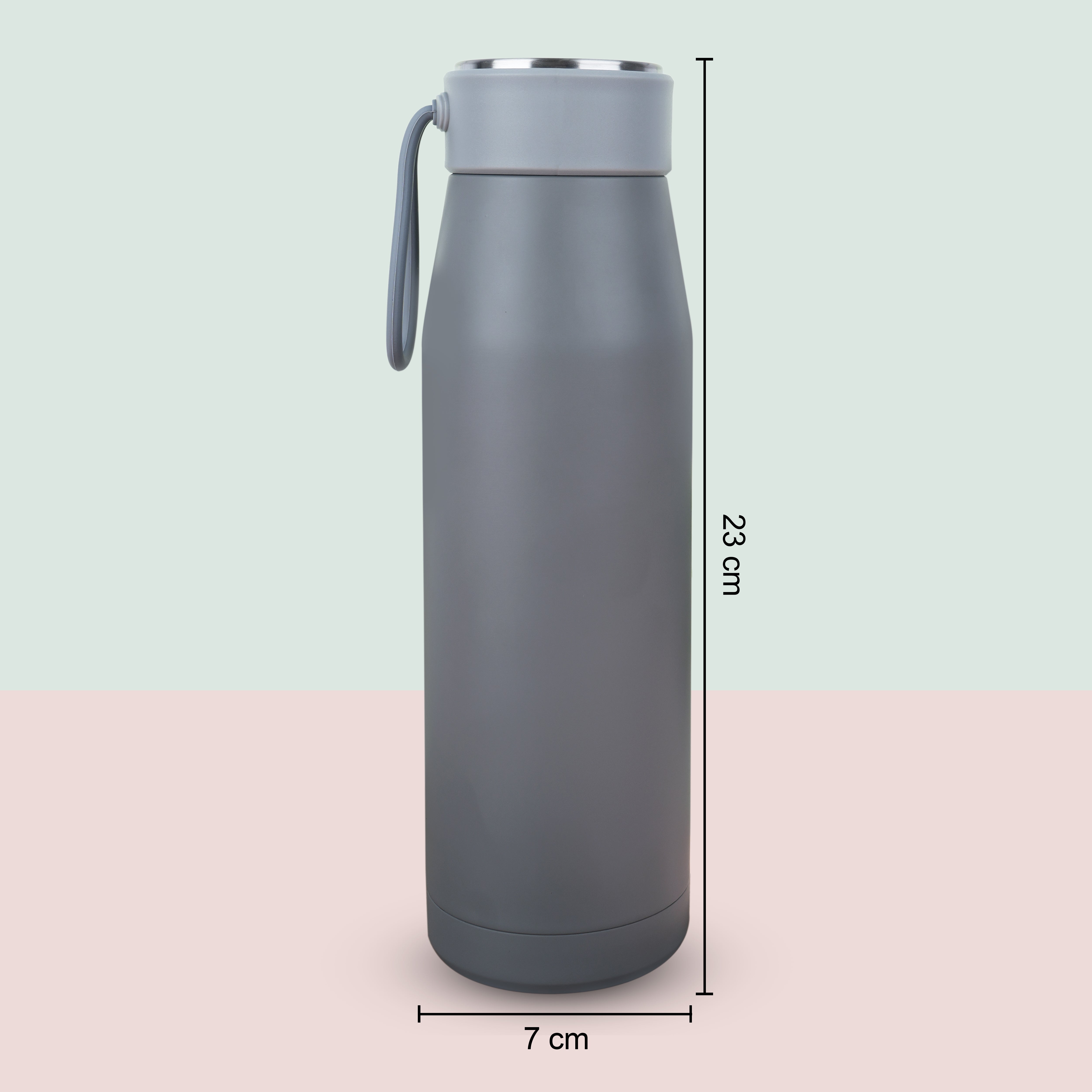 Traveller Stainless Steel Vacuum Flask With Silicon Strap
