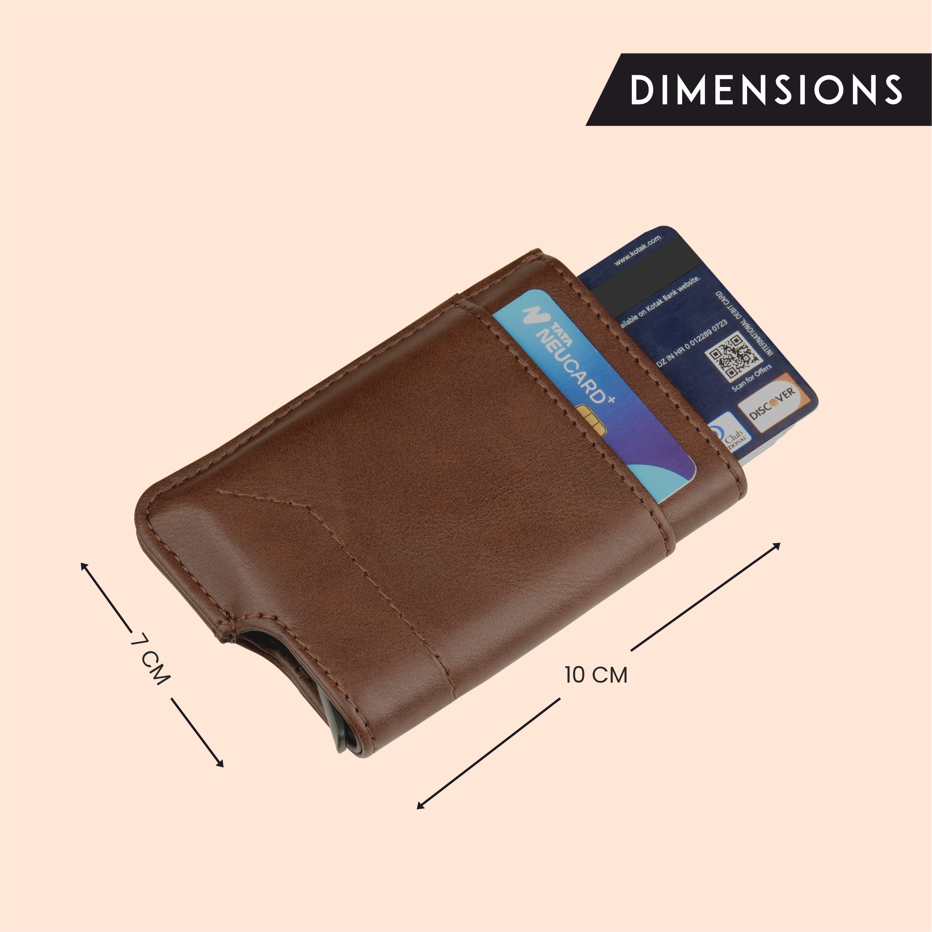 Apex RFID Protected Pop-Up Cardholder - Brown