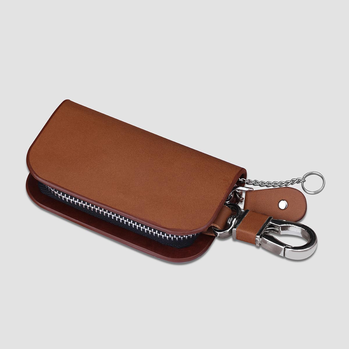 Premium Matte Finish Leather Keycase
