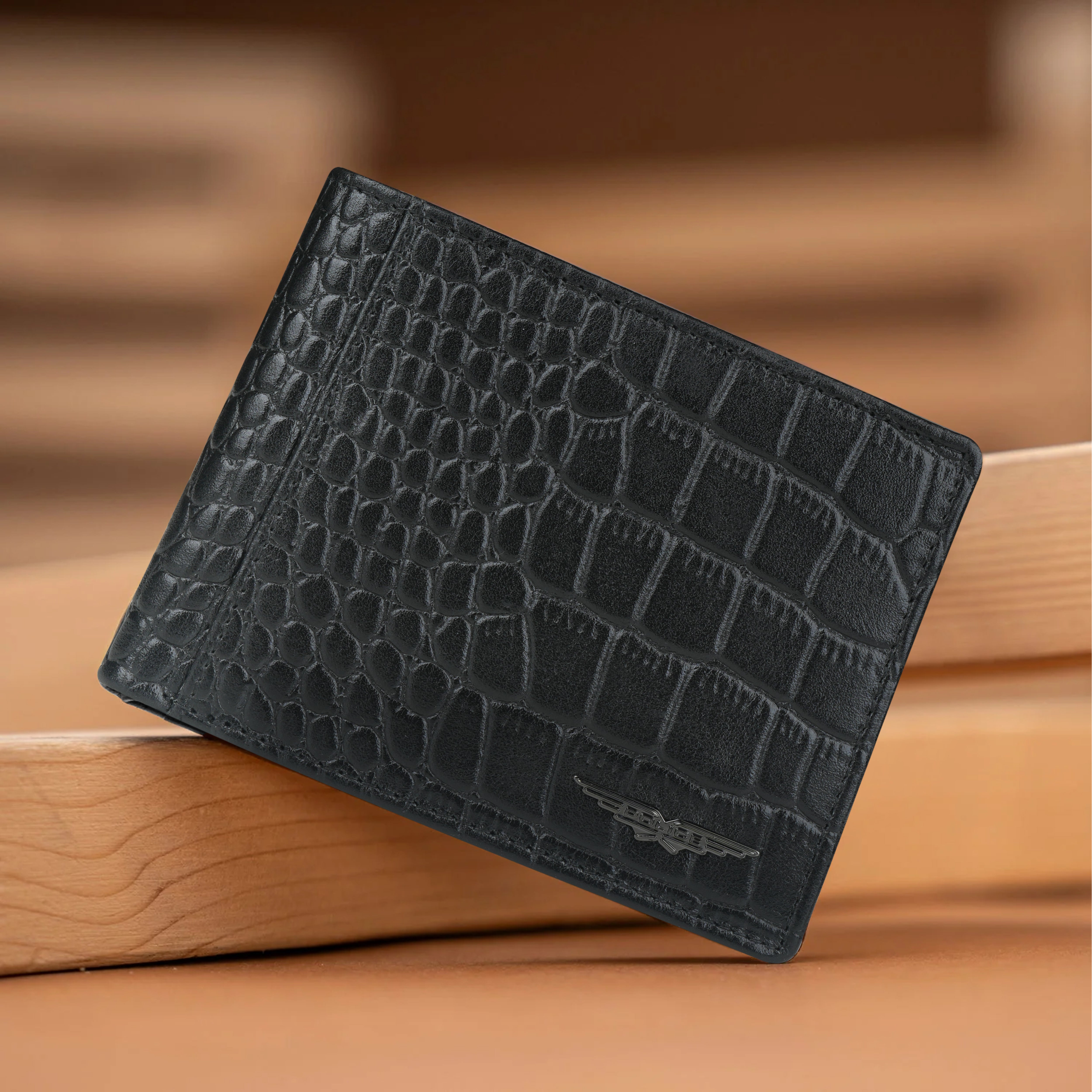 Police Loyel Bi-Fold Textured Leather Wallet