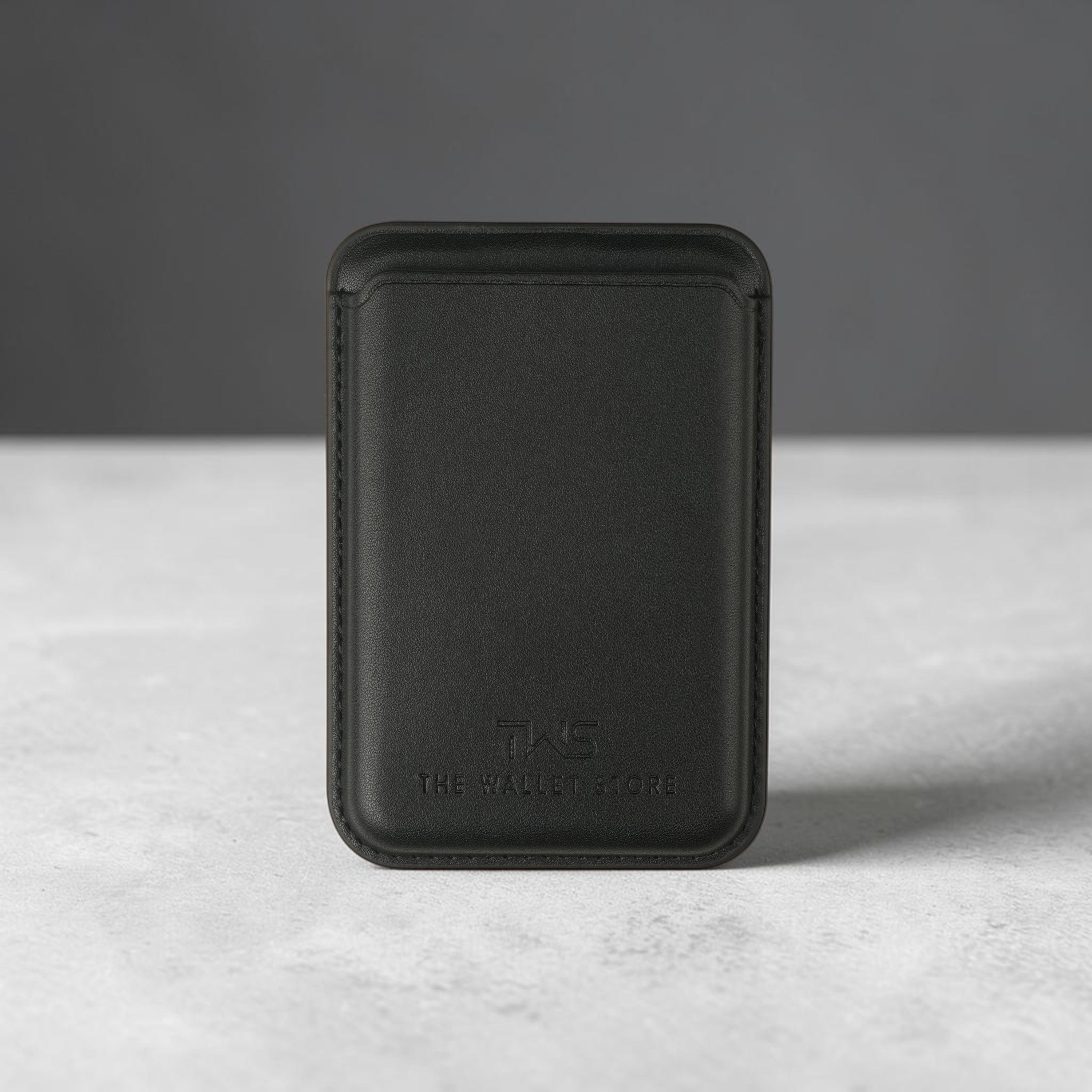 Atom MagSafe Leather Cardholder - Black