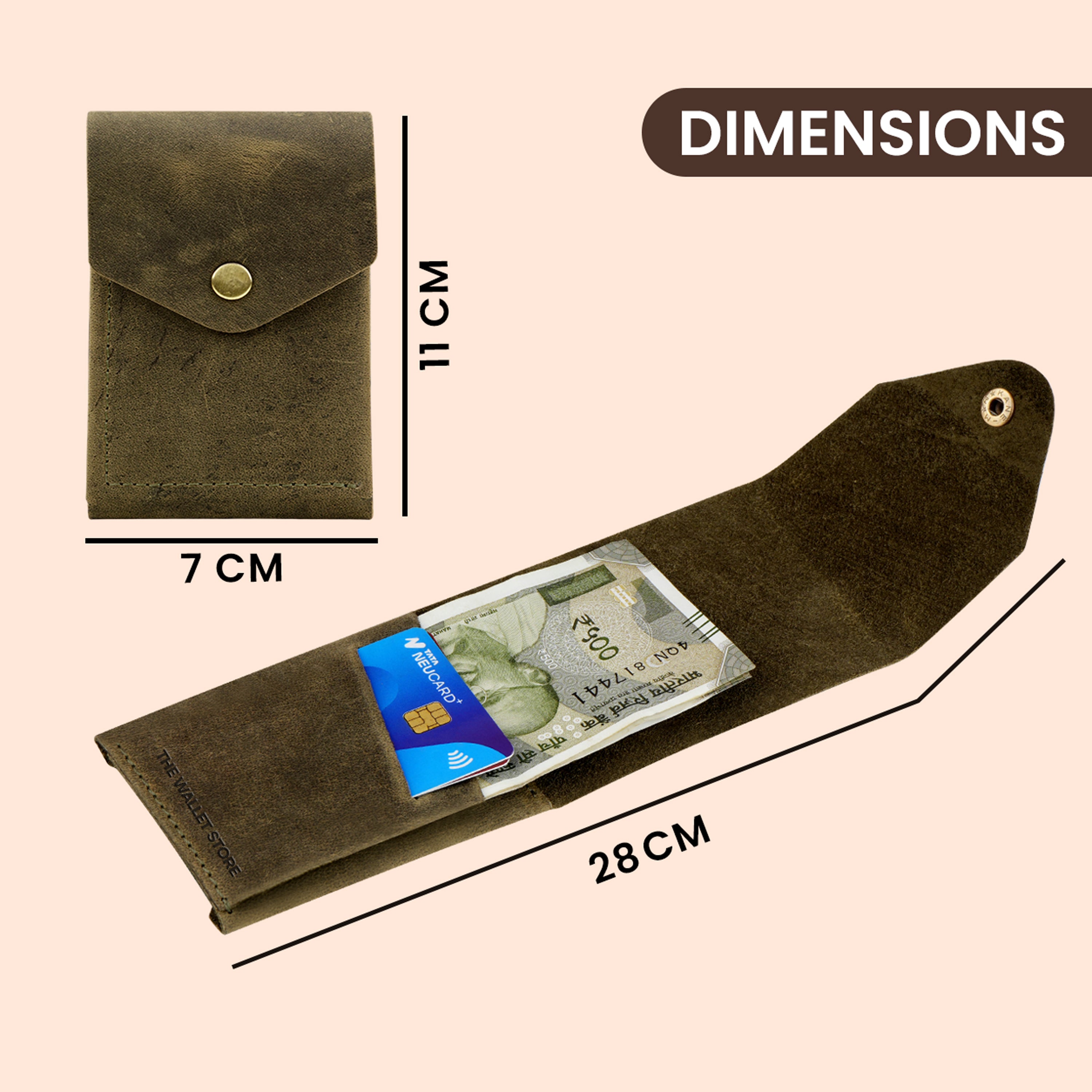 Flip 2.0 Genuine Leather Wallet - Green