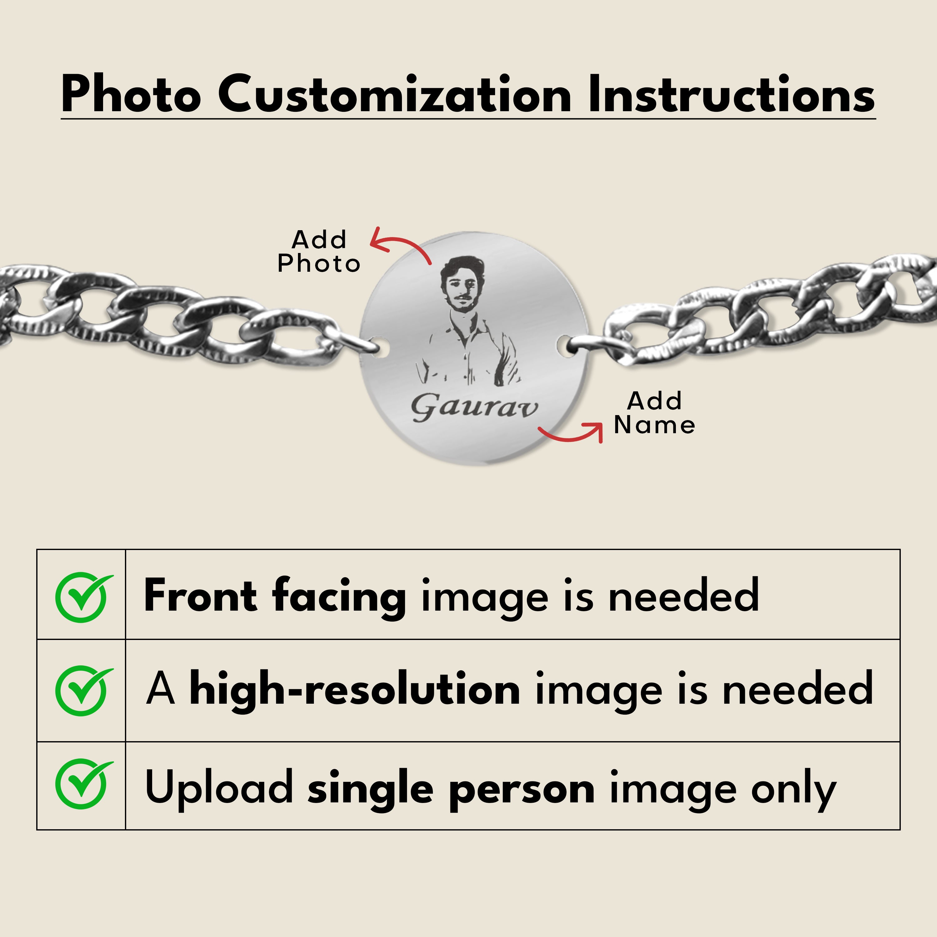 Yaadon Ka Bandhan Personalized Photo Rakhi