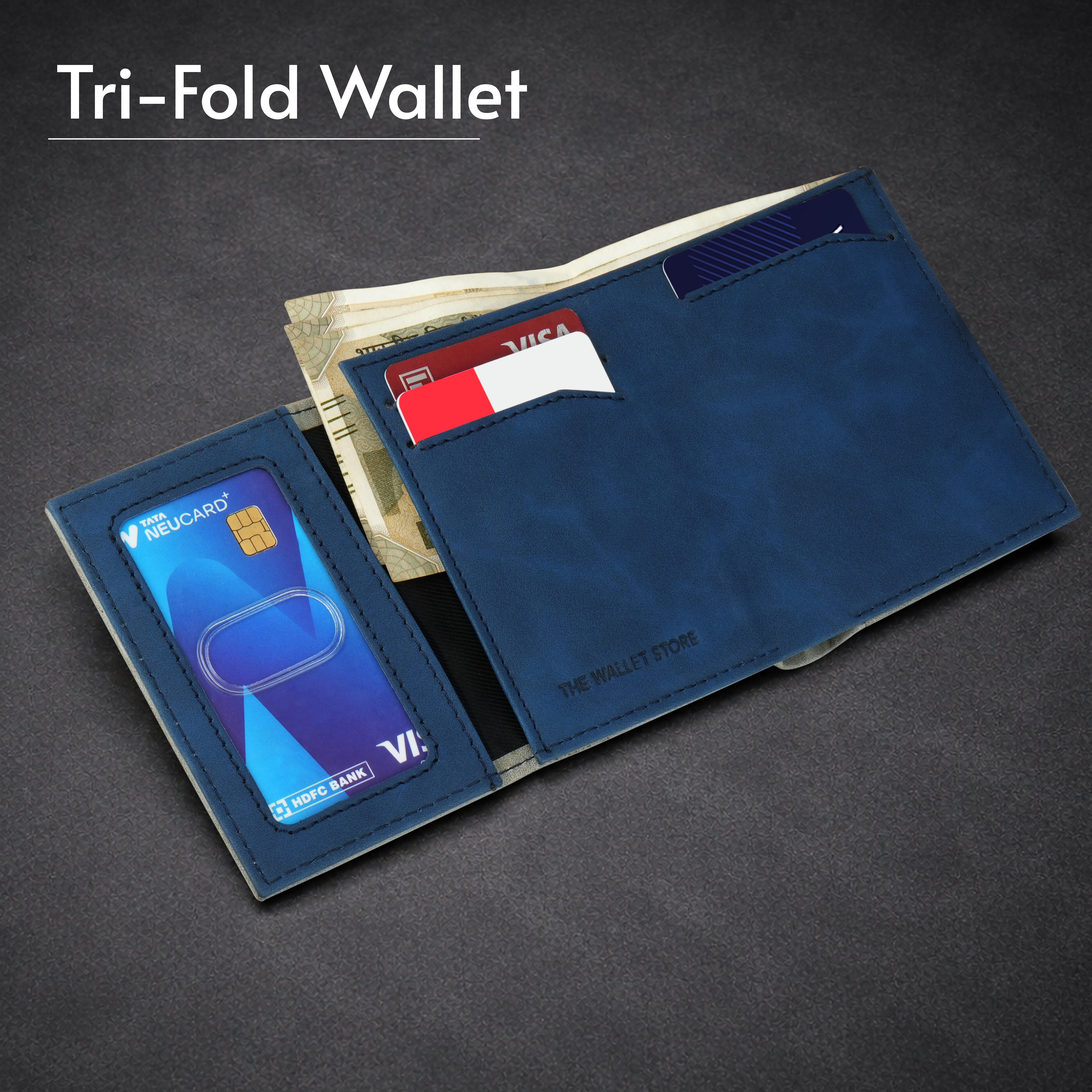 SlideX Neo RFID-Protected Dual Color Wallet Cardholder - Grey