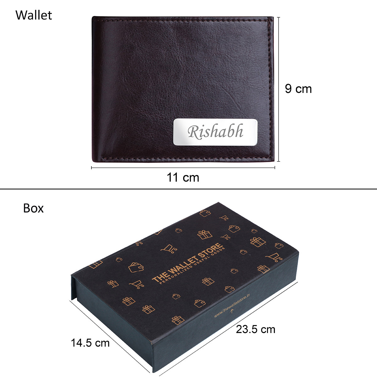 Personalized Men's Leather Belt & Wallet Gift Set