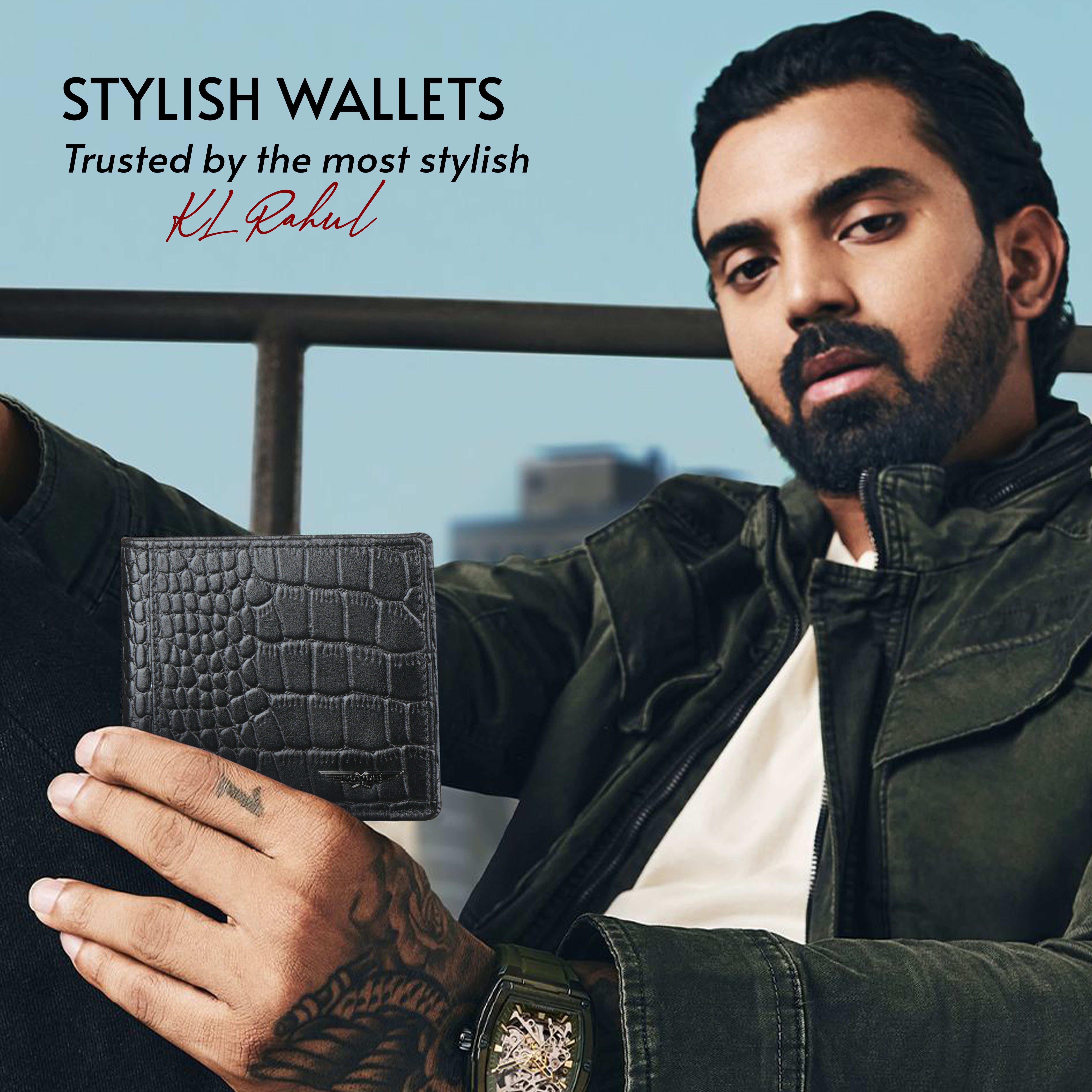 Police Loyel Bi-Fold Textured Leather Wallet