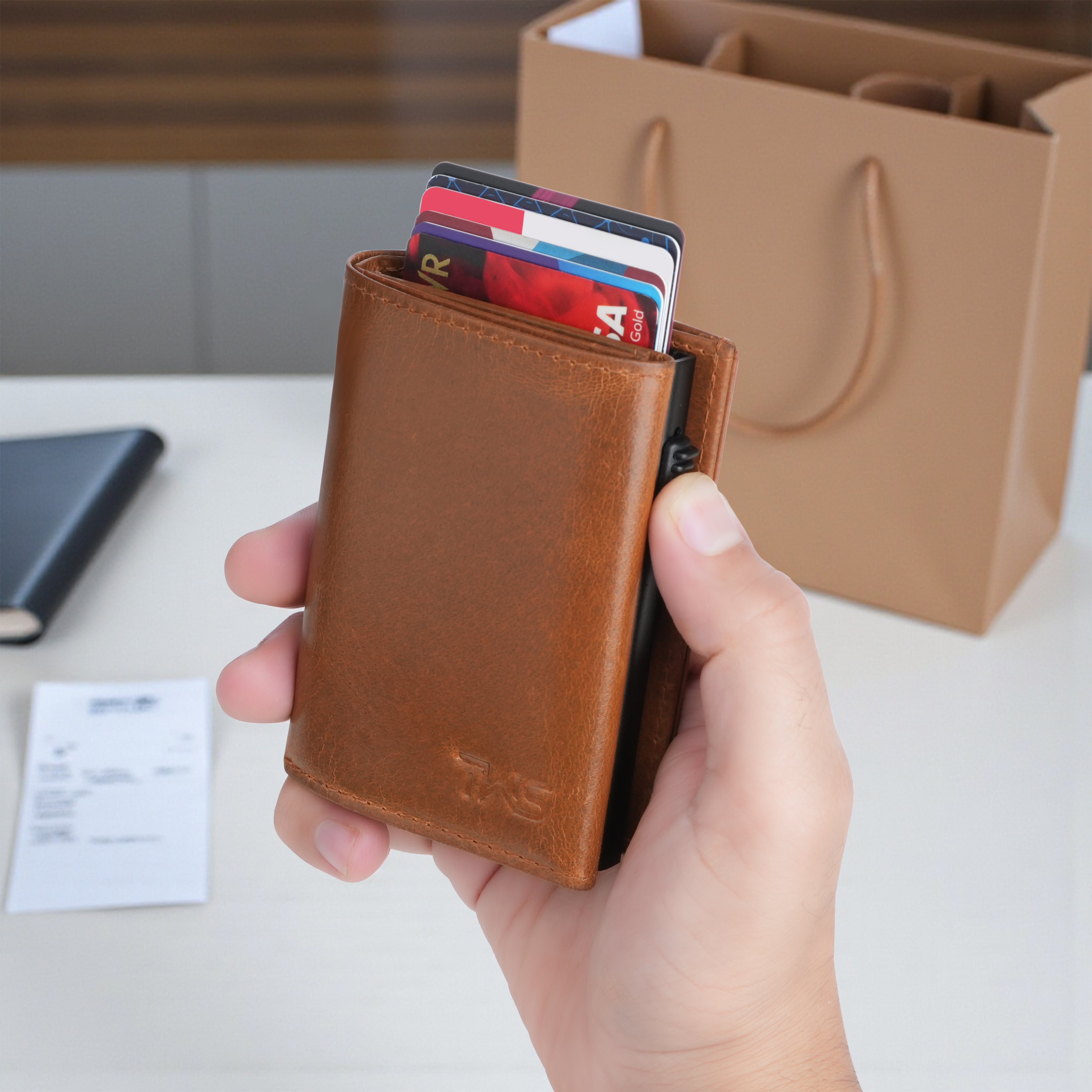 Defender 2.0 RFID Protected Cardholder Wallet - Tan