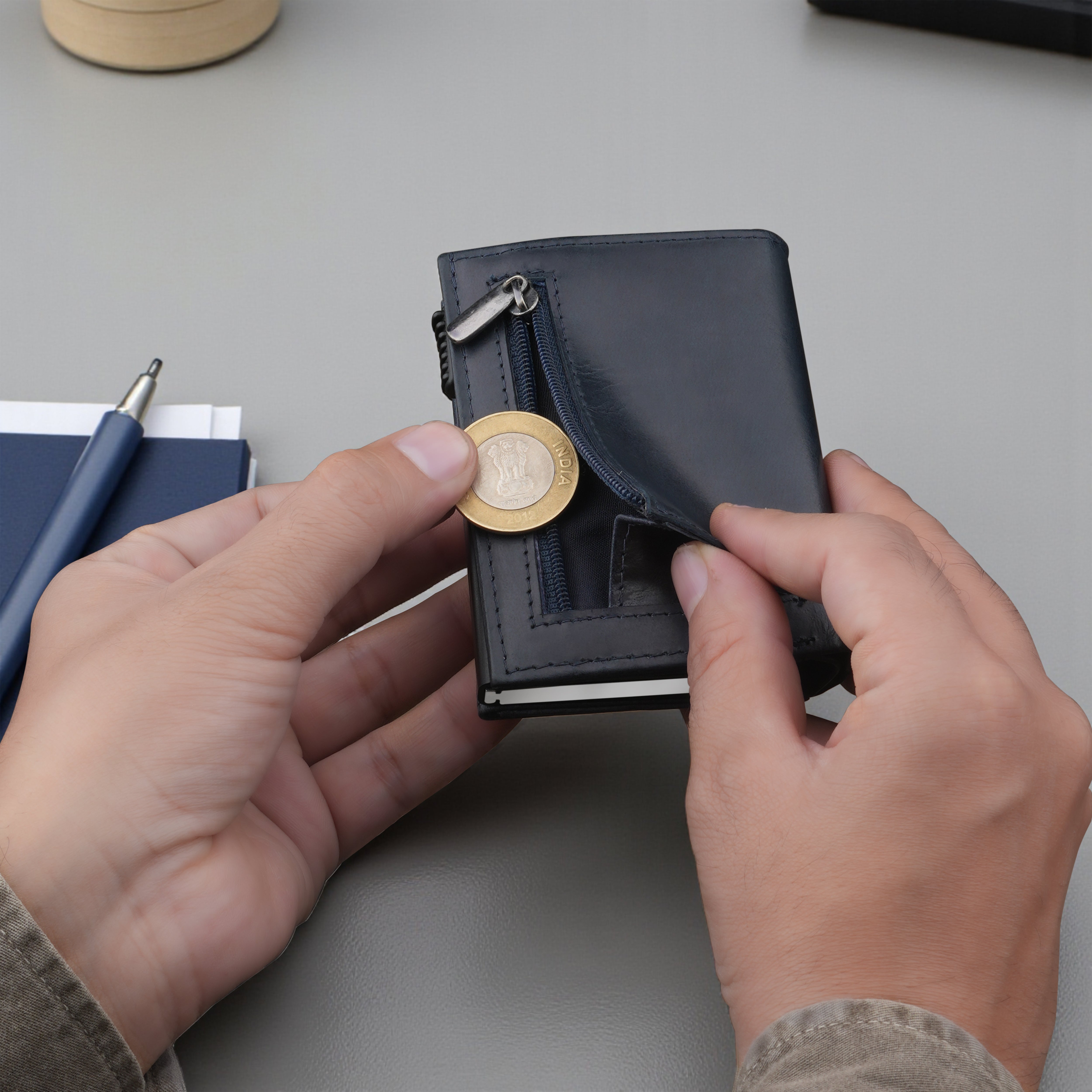 Defender 2.0 RFID Protected Cardholder Wallet - Blue