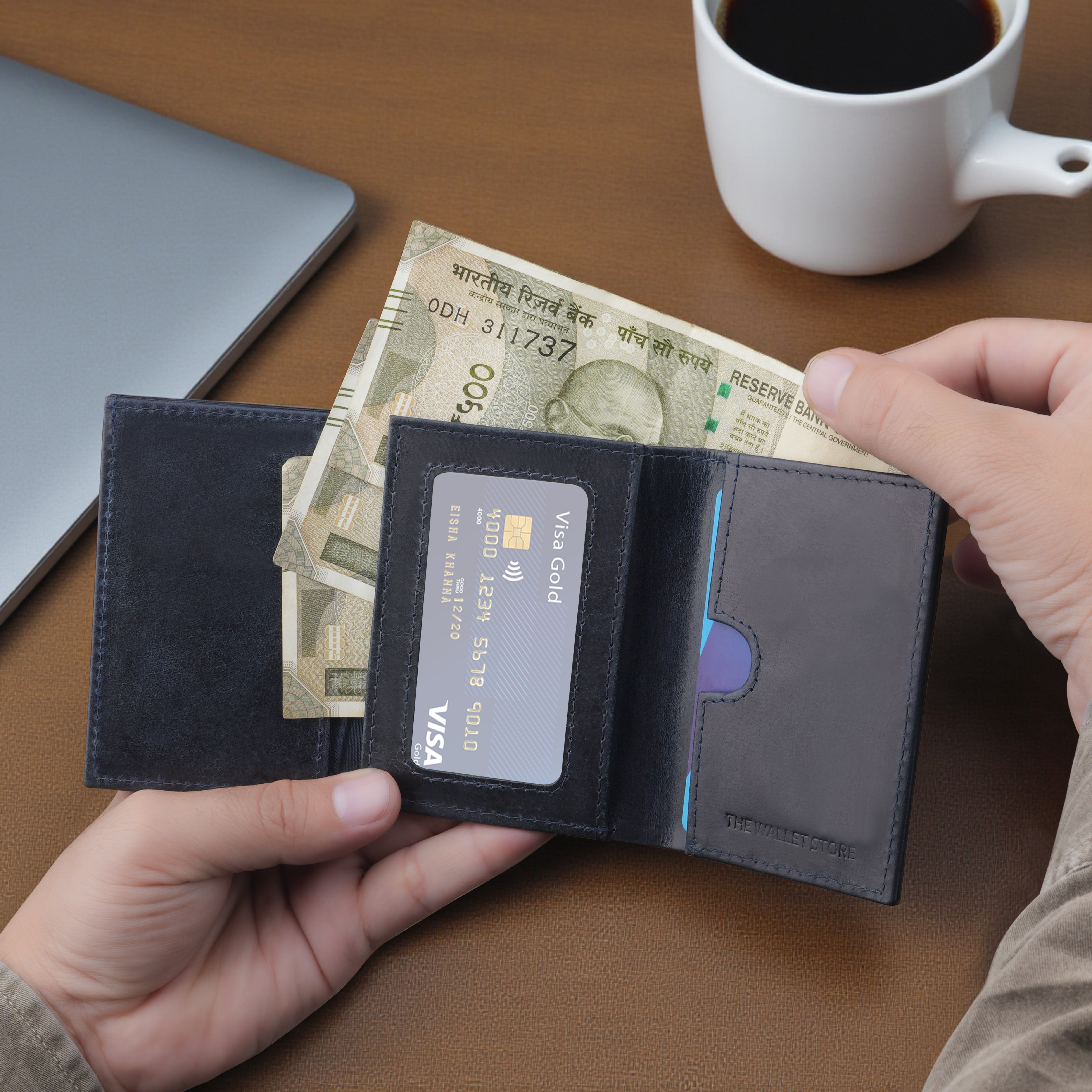 Defender 2.0 RFID Protected Cardholder Wallet - Blue