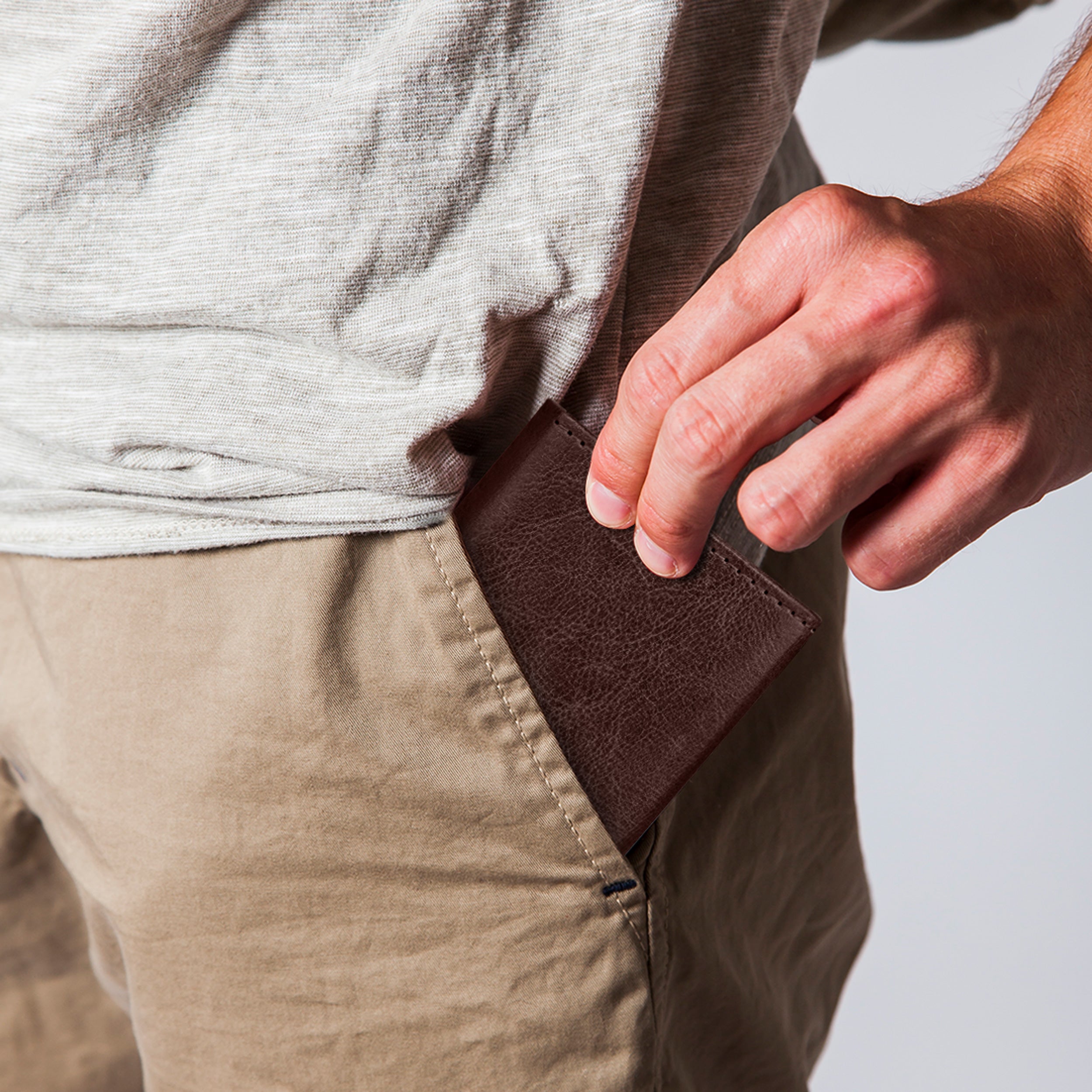 Cipher RFID-Protected Wallet With Detachable Cardholder - Brown