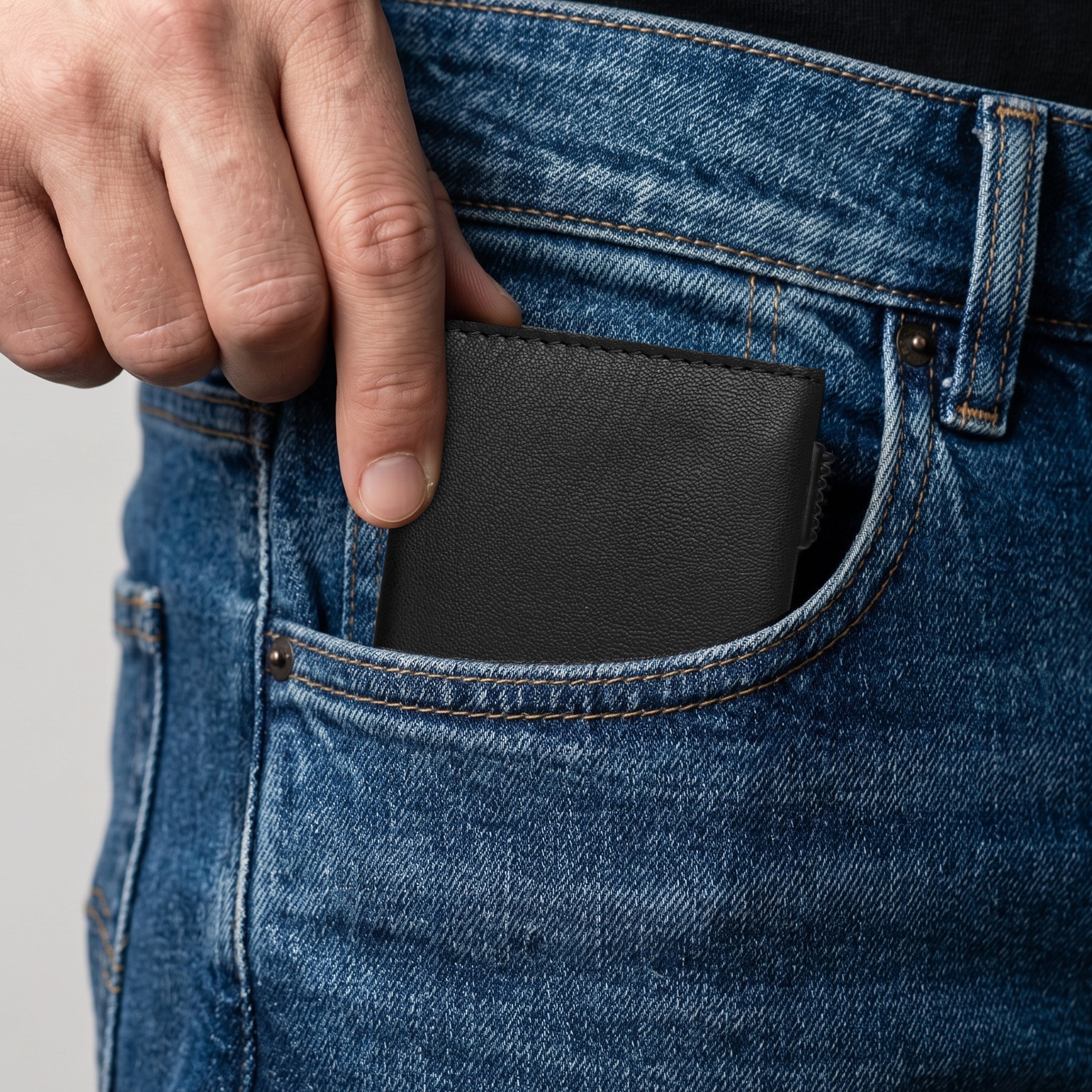 Classic Defender RFID Protected Wallet Cardholder - Black