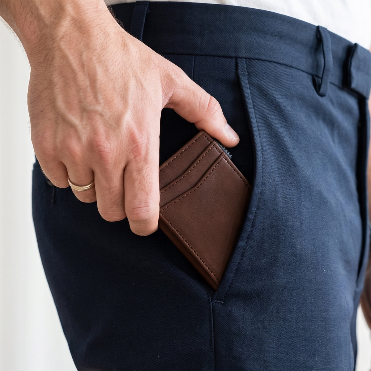Aero Vault 2.0 RFID Protected Pop-Up Cardholder - Brown