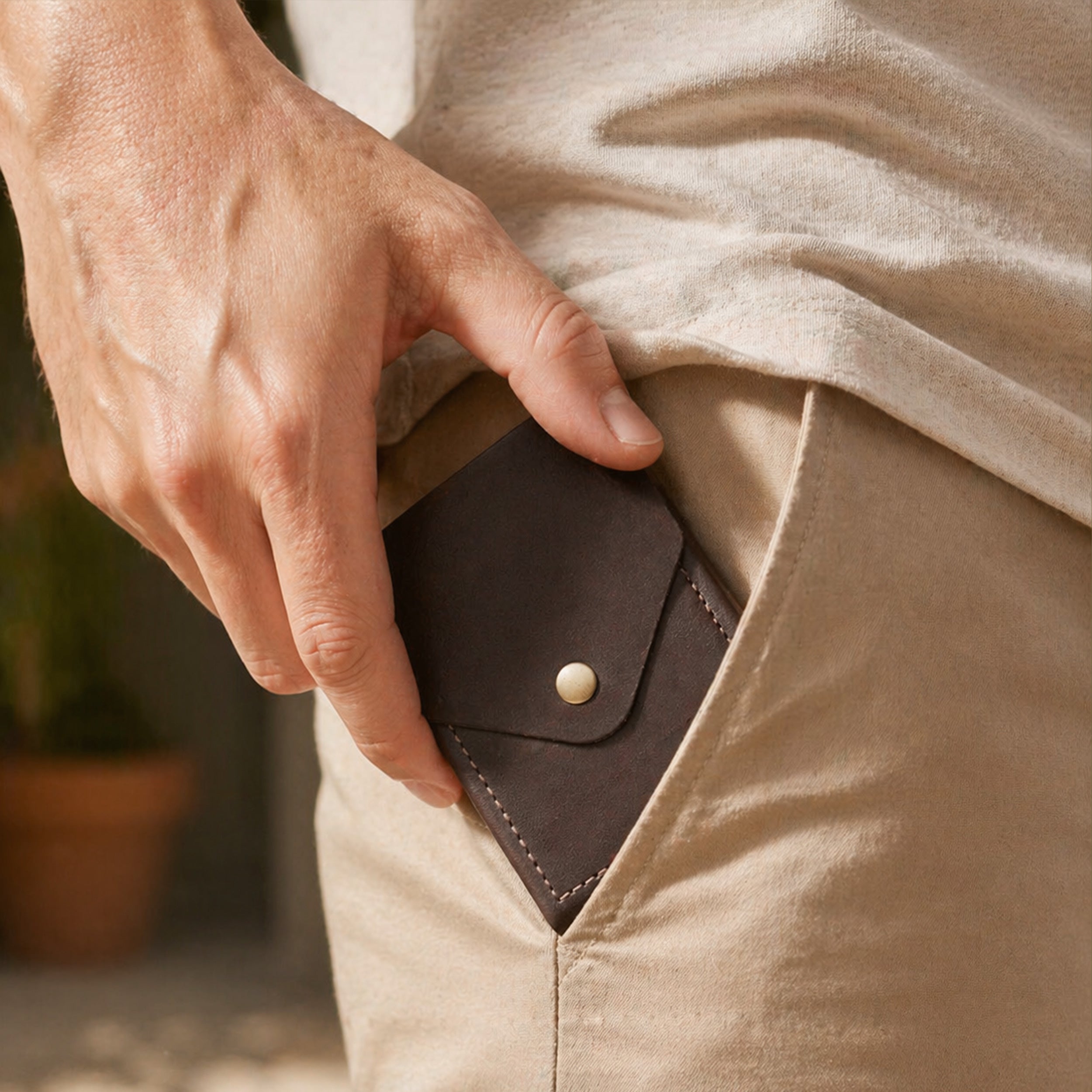 Flip 2.0 Genuine Leather Wallet - Dark Brown
