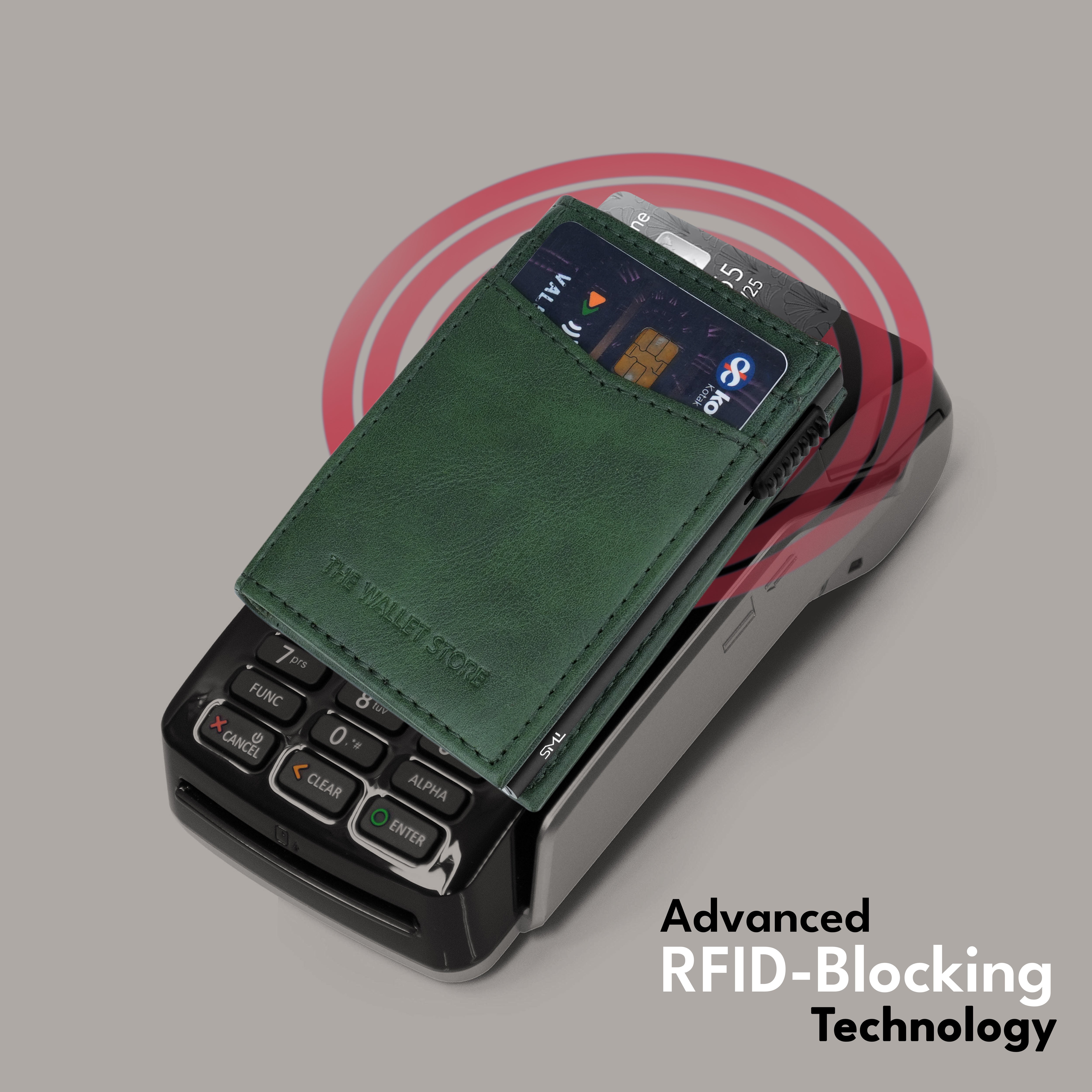 Aero Vault 2.0 RFID Protected Pop-Up Cardholder - Green