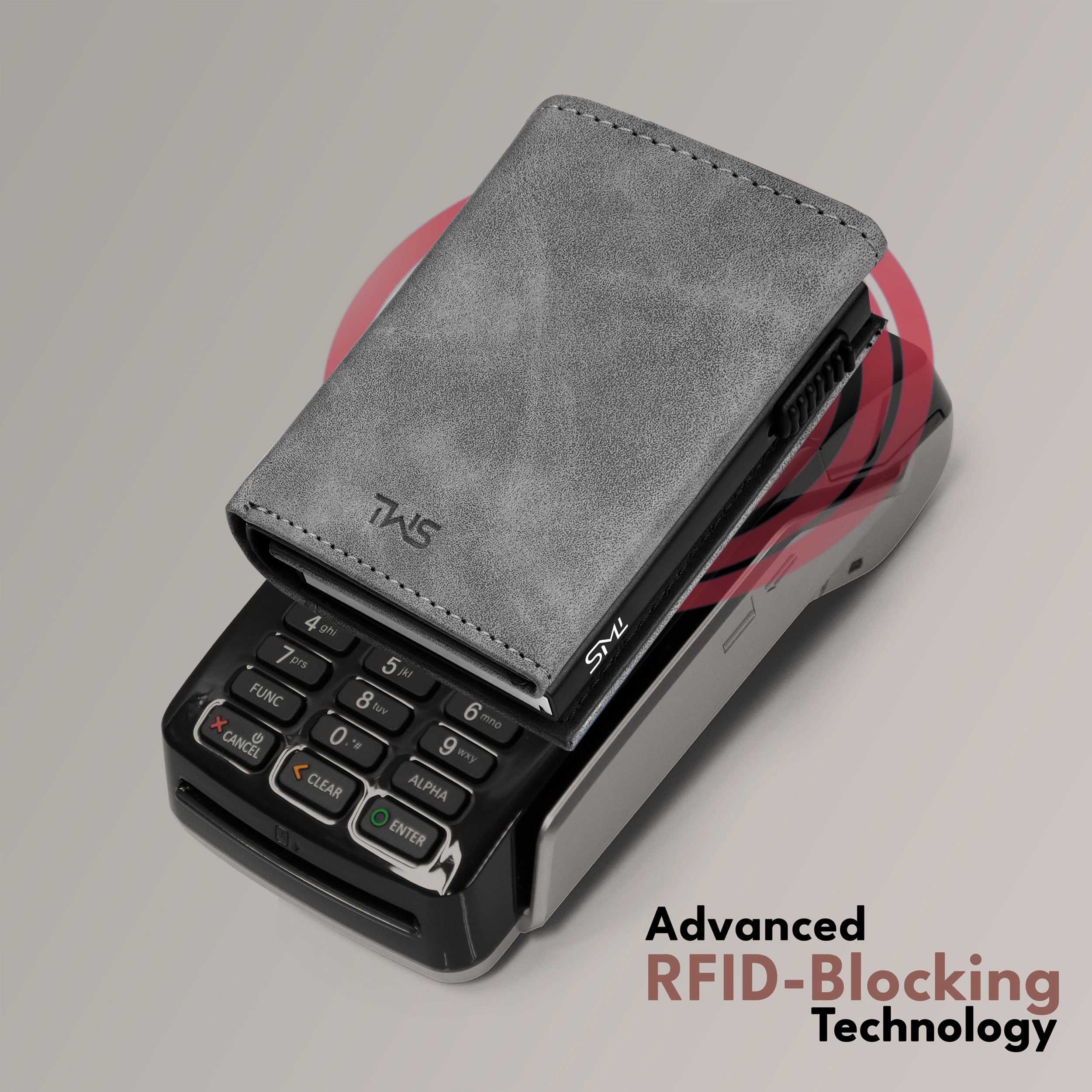 SlideX Neo RFID-Protected Dual Color Wallet Cardholder - Grey