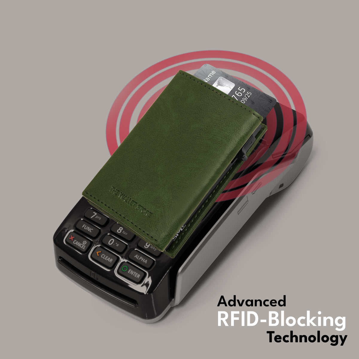 Guardian RFID Protection Wallet Card Holder - Green
