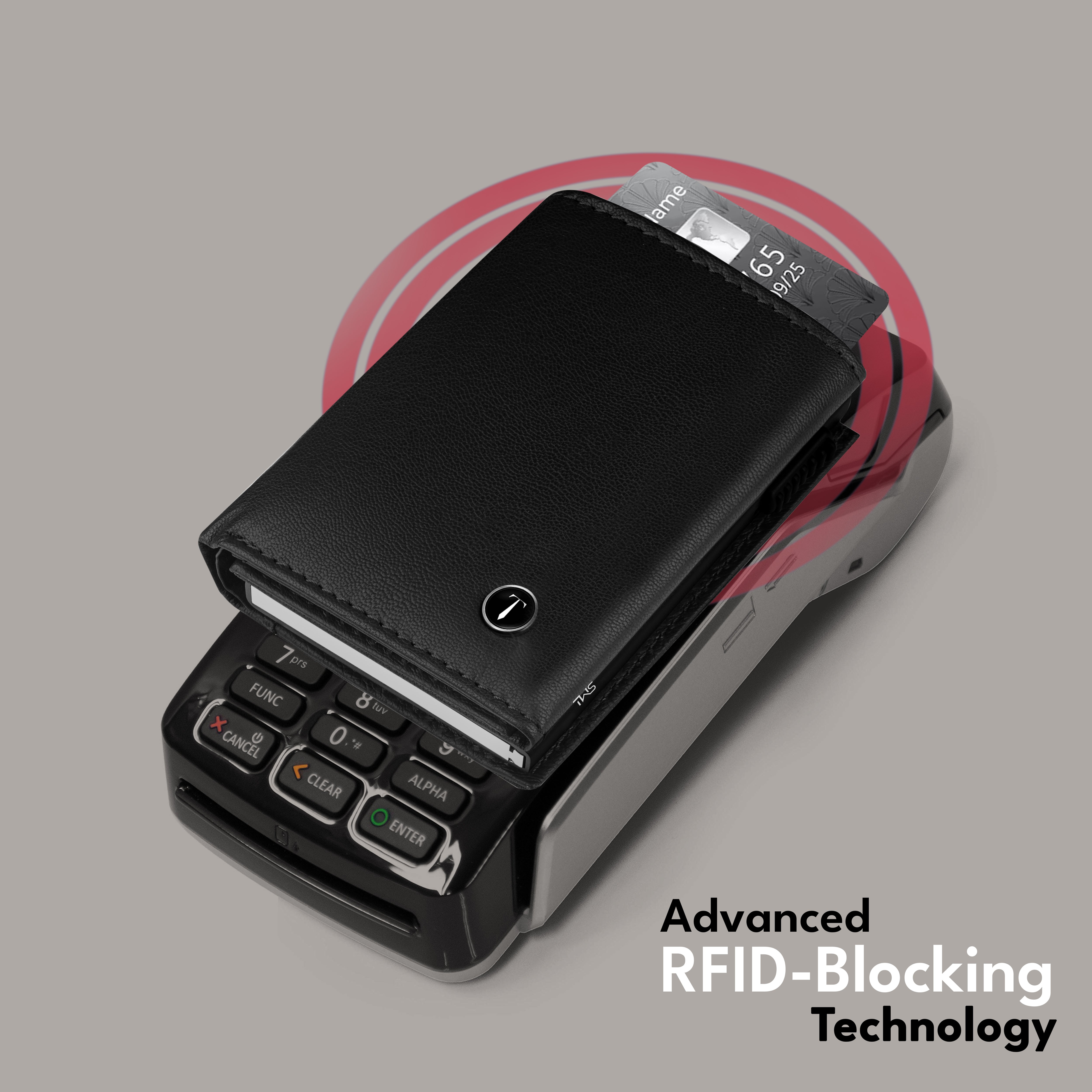 Classic Defender RFID Protected Wallet Cardholder - Black