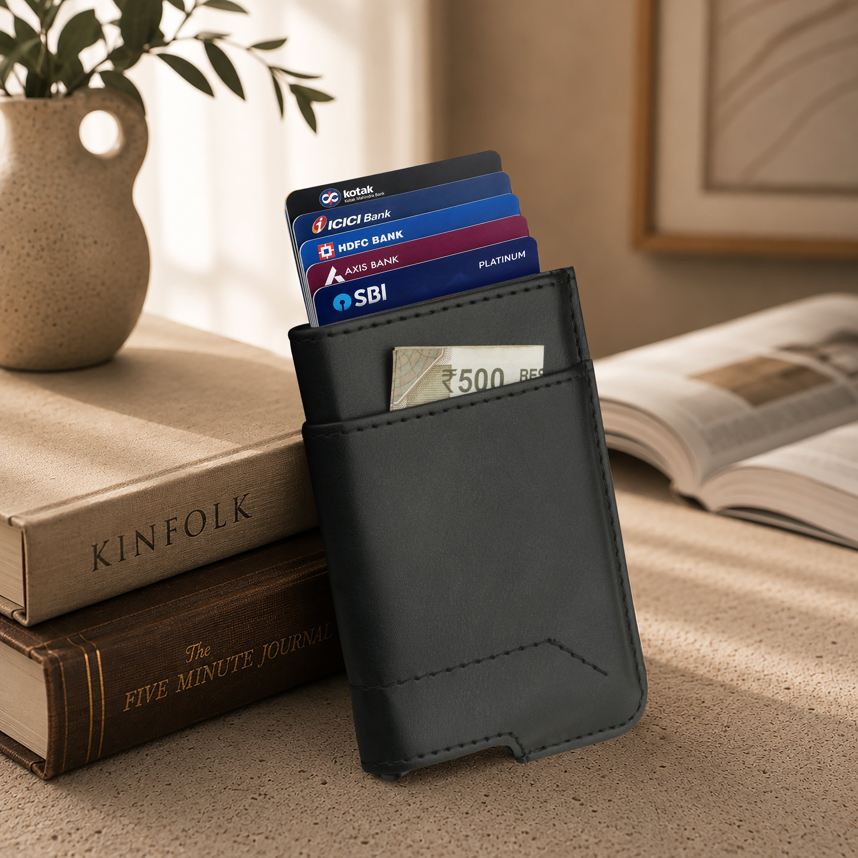 Apex RFID Protected Pop-Up Cardholder - Black