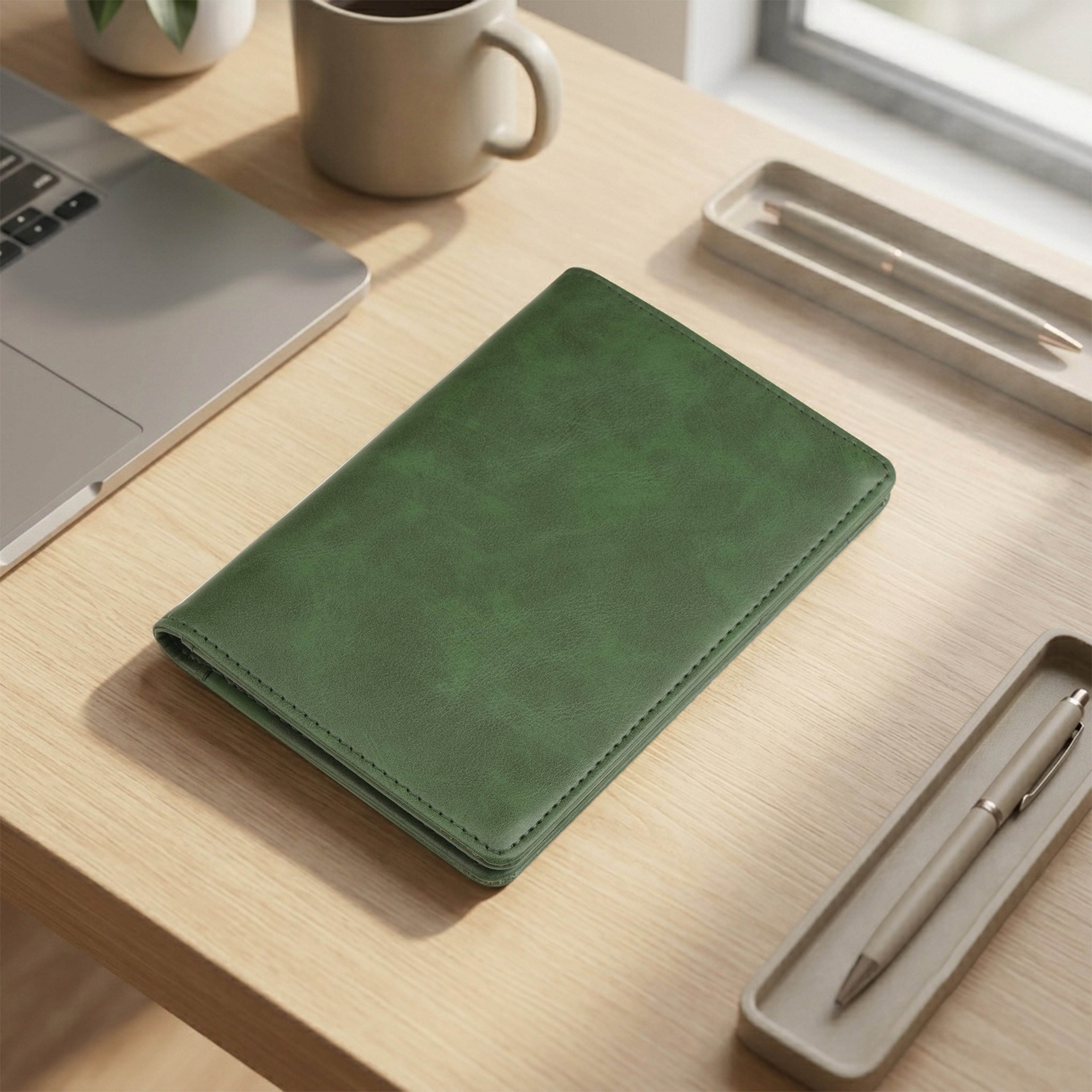 Horizon AirTag Passport Cover - Green
