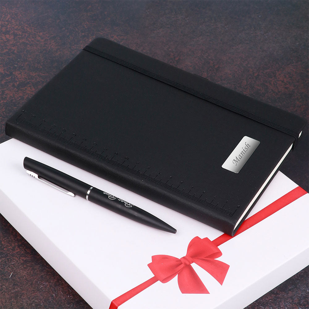 Personalized Ruler Design Diary With Name