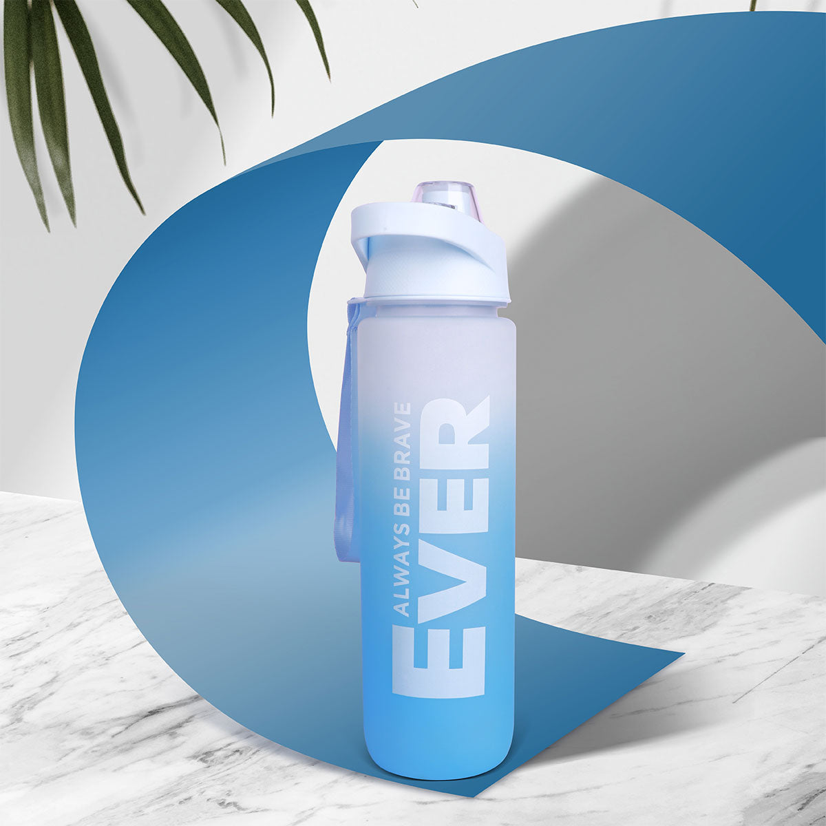 Motivational Time Marker Sipper Water Bottle
