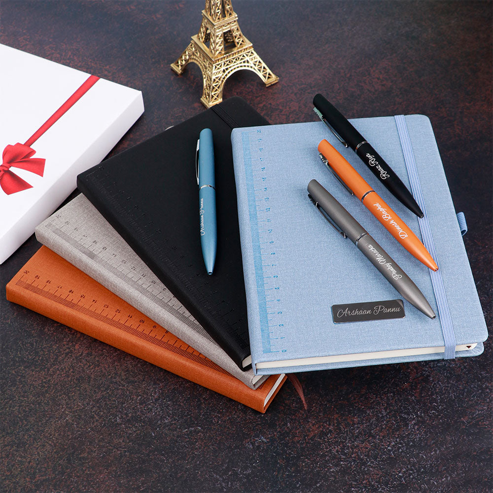 Personalized Ruler Design Diary With Name