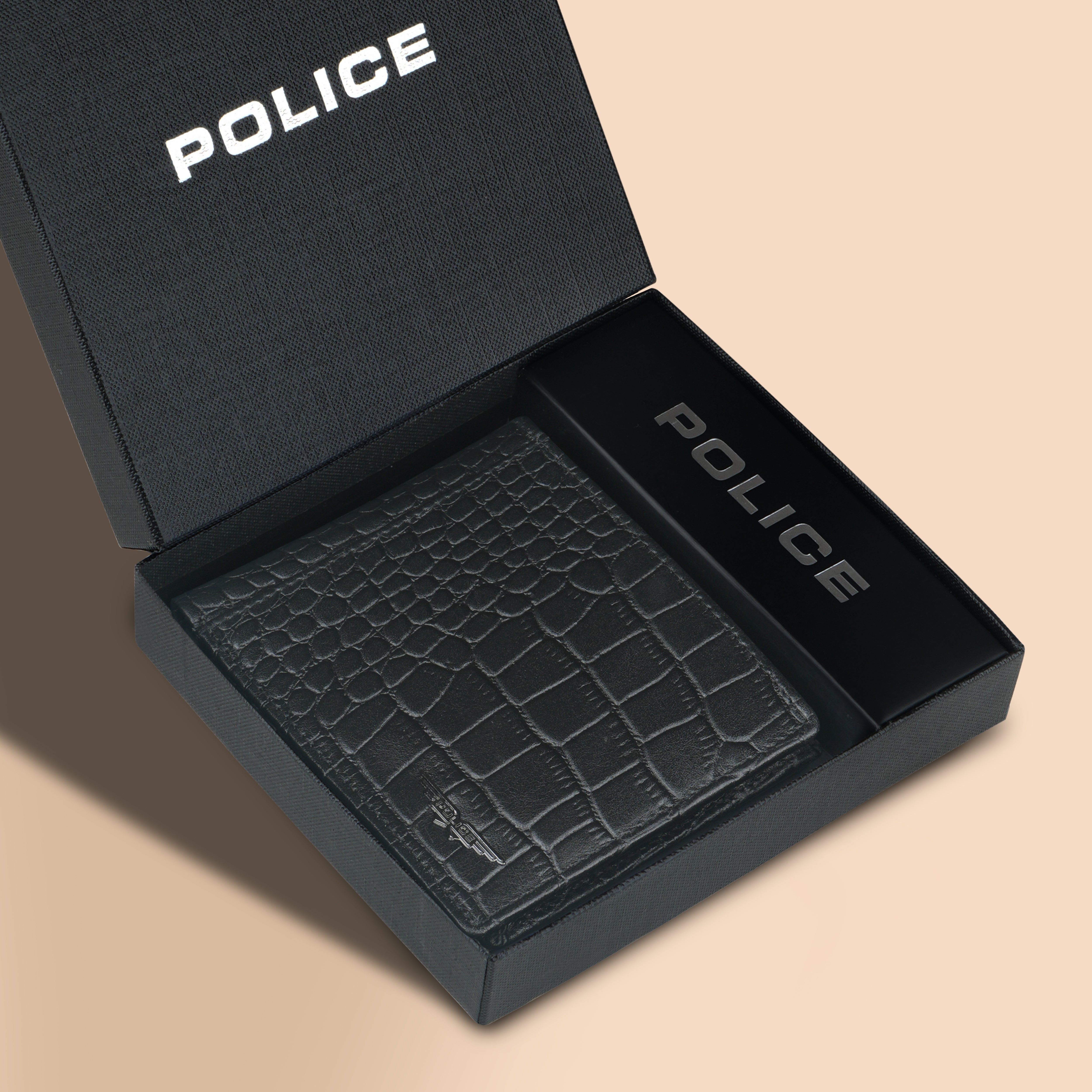 Police Loyel Bi-Fold Textured Leather Wallet