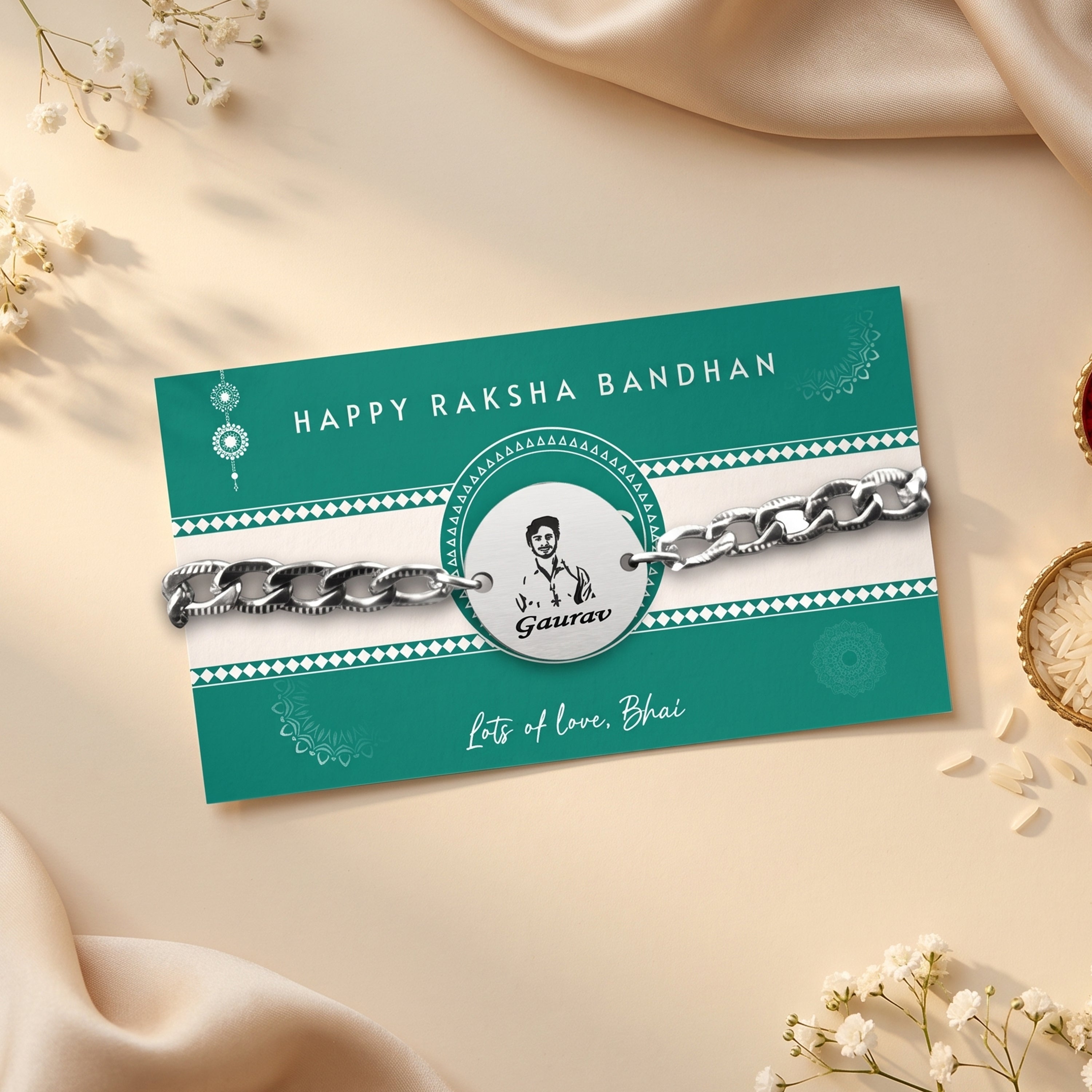 Yaadon Ka Bandhan Personalized Photo Rakhi