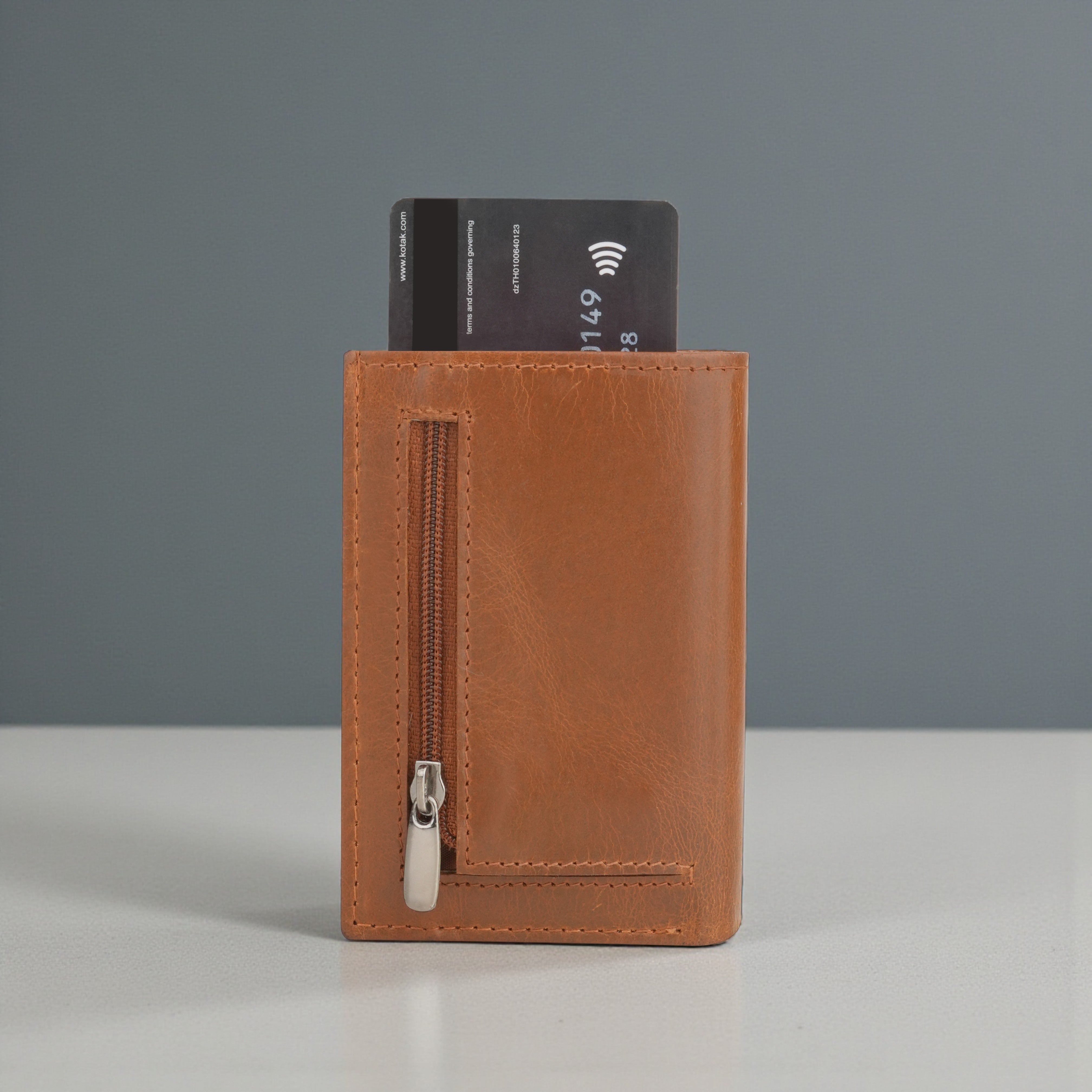 Defender 2.0 RFID Protected Cardholder Wallet - Tan