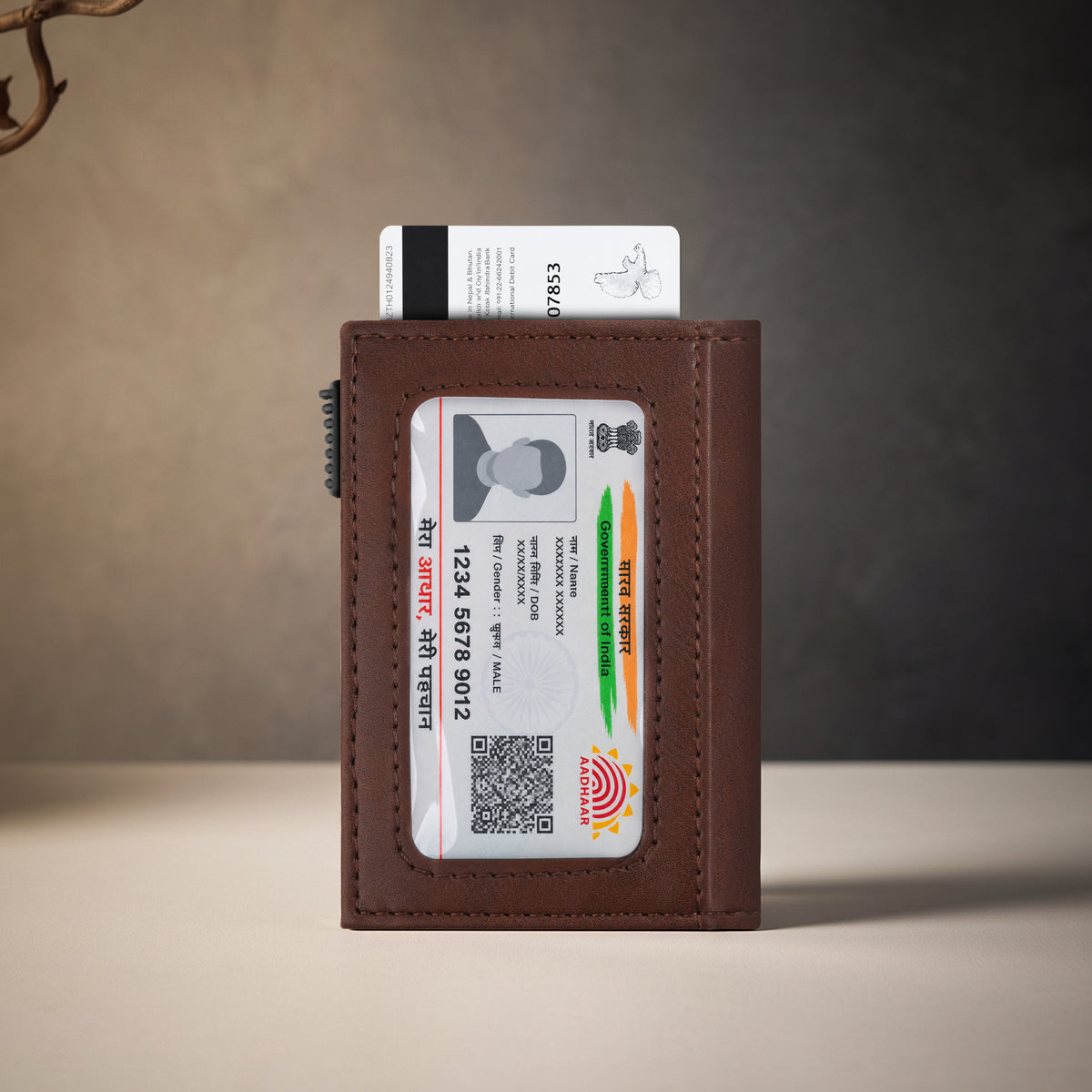 Aero Vault 2.0 RFID Protected Pop-Up Cardholder - Brown